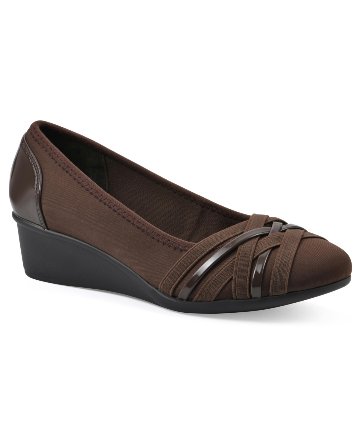 Cliffs by White Mountain Women’s Bowie Wedge Shoe – Brown Nylon Cliffs by White Mountain Women’s Bowie Wedge Shoe – Brown Nylon