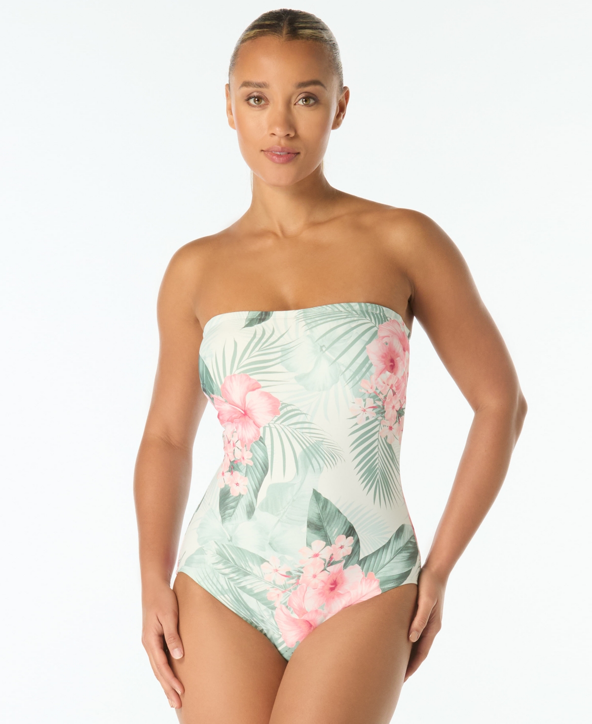 Coco Reef Women’s Bandeau Neck Contours Gelena One-Piece Swimsuit – White Coco Reef Women’s Bandeau Neck Contours Gelena One-Piece Swimsuit – White