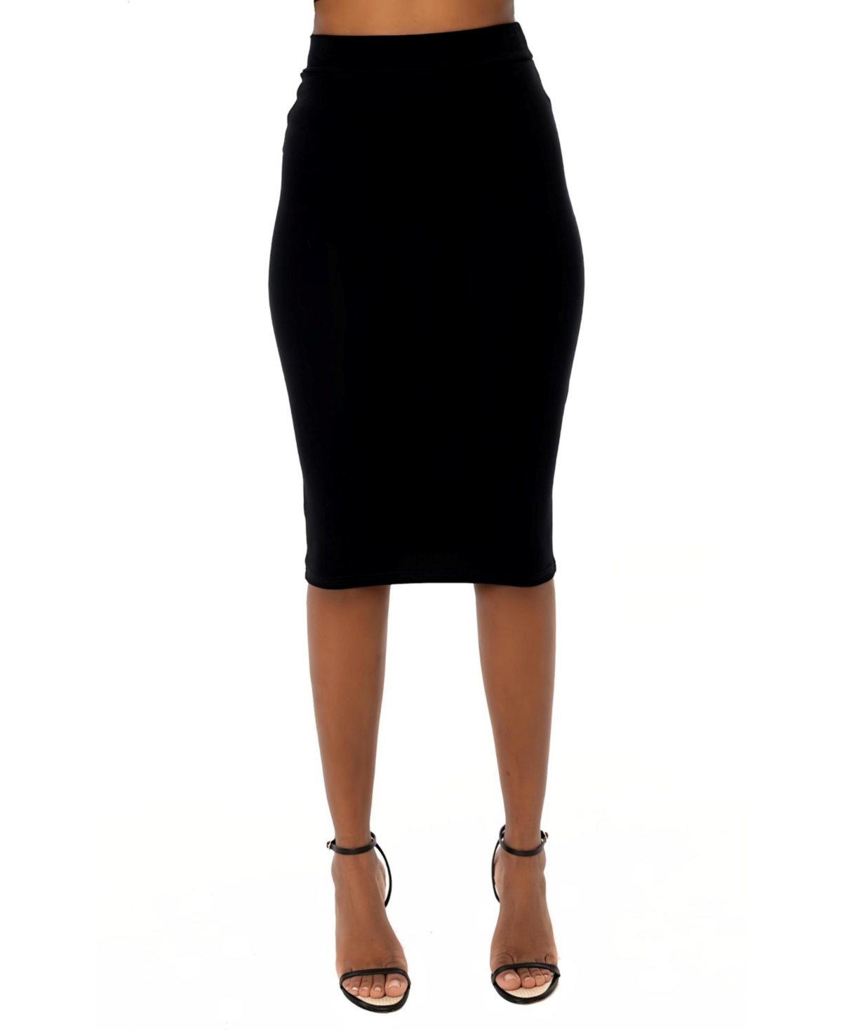 Dai Moda Women’s Kelli Pencil Skirt – Black