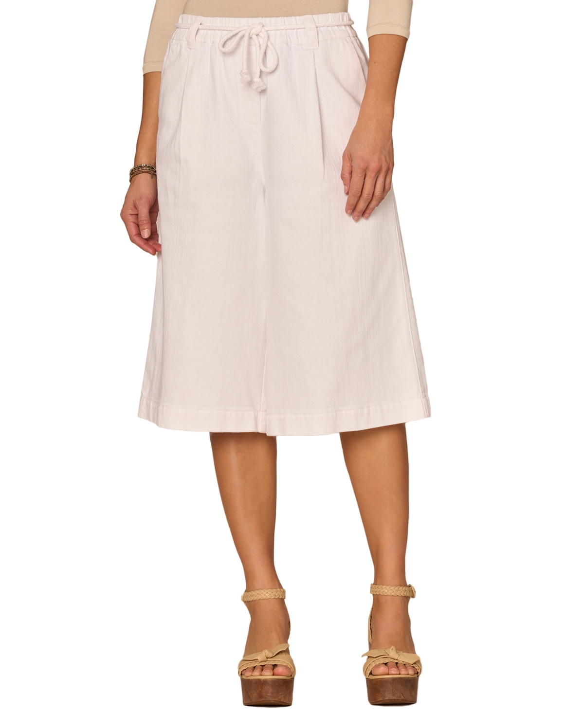 Democracy Women’s “Ab” Leisure Skyrise Relaxed Bermuda Shorts – Optic White