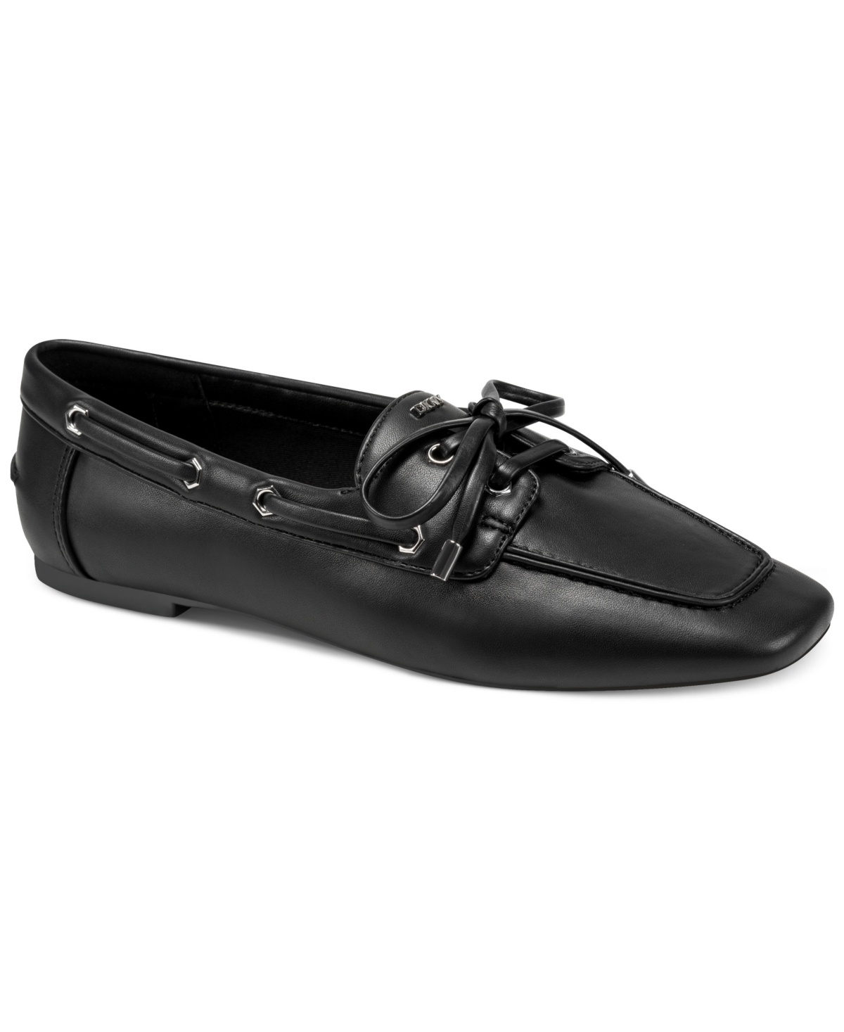 Dkny Women’s Delmar Slip-On Boat Shoes – Black Dkny Women’s Delmar Slip-On Boat Shoes – Black