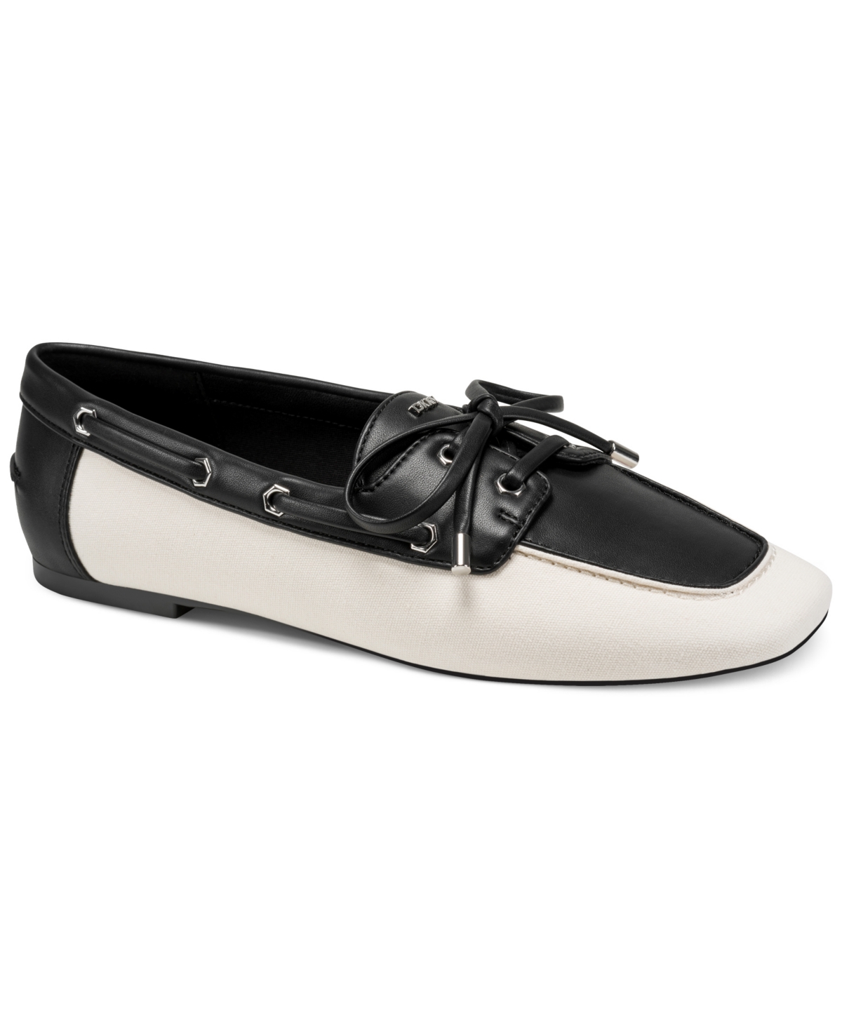Dkny Women’s Delmar Slip-On Boat Shoes – Coconut/Black Dkny Women’s Delmar Slip-On Boat Shoes – Coconut/Black