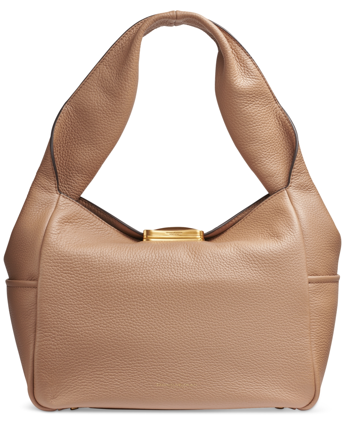 Donna Karan New York Amagansett Soft-Rolled Leather Shoulder with Sculpted Magnet Closure – Toasted Almond Donna Karan New York Amagansett Soft-Rolled Leather Shoulder with Sculpted Magnet Closure – Toasted Almond