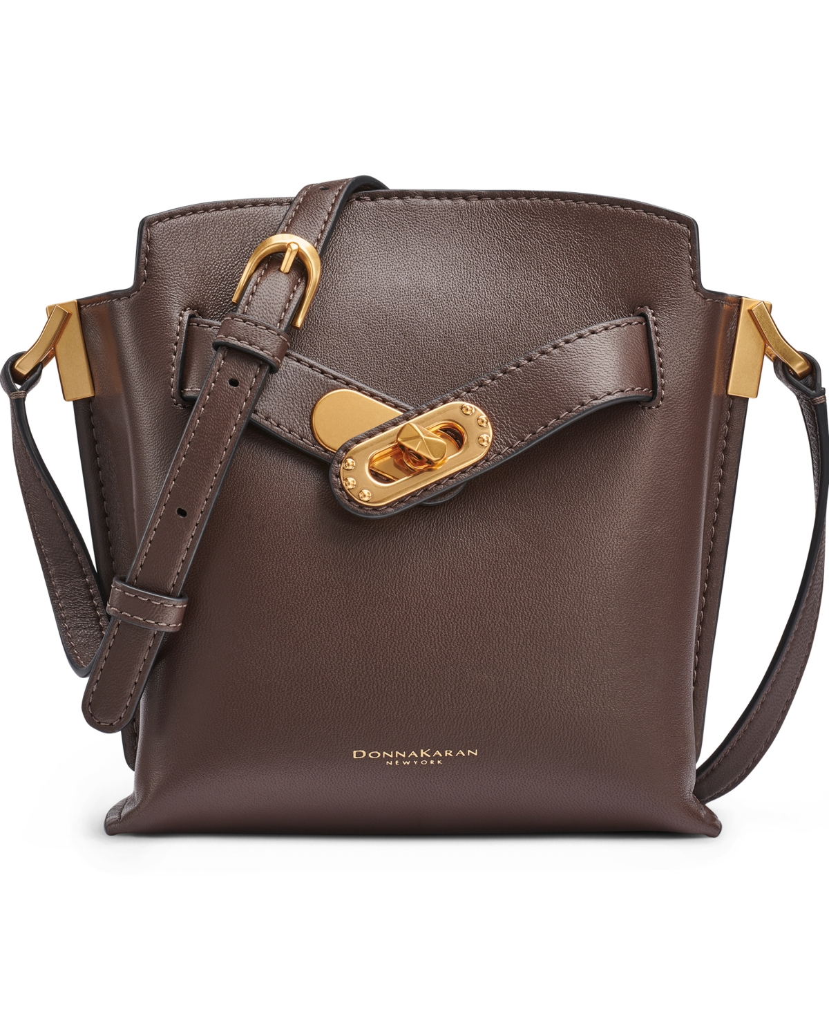 Donna Karan New York Bridgehampton Turnlock Crossbody – Umber Donna Karan New York Bridgehampton Turnlock Crossbody – Umber