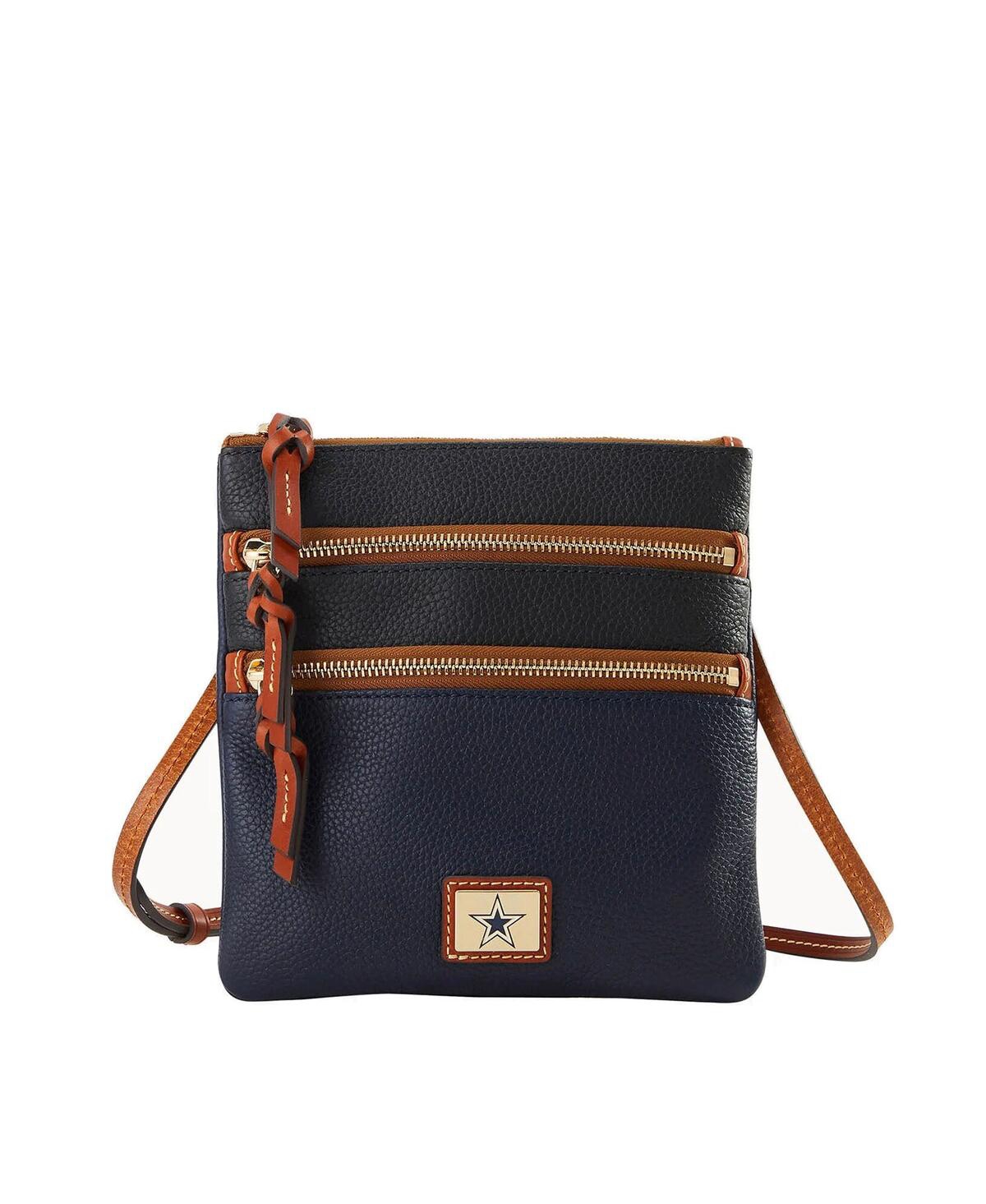 Dooney & Bourke Dallas Cowboys Team Logo Halftime Triple Zip Crossbody Bag – Blue Dooney & Bourke Dallas Cowboys Team Logo Halftime Triple Zip Crossbody Bag – Blue