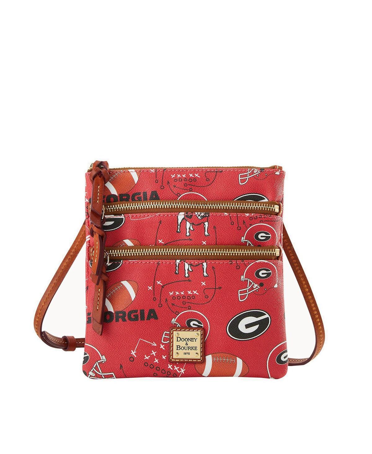Dooney & Bourke Georgia Bulldogs Football Halftime Triple Zip Crossbody Bag – Red Dooney & Bourke Georgia Bulldogs Football Halftime Triple Zip Crossbody Bag – Red