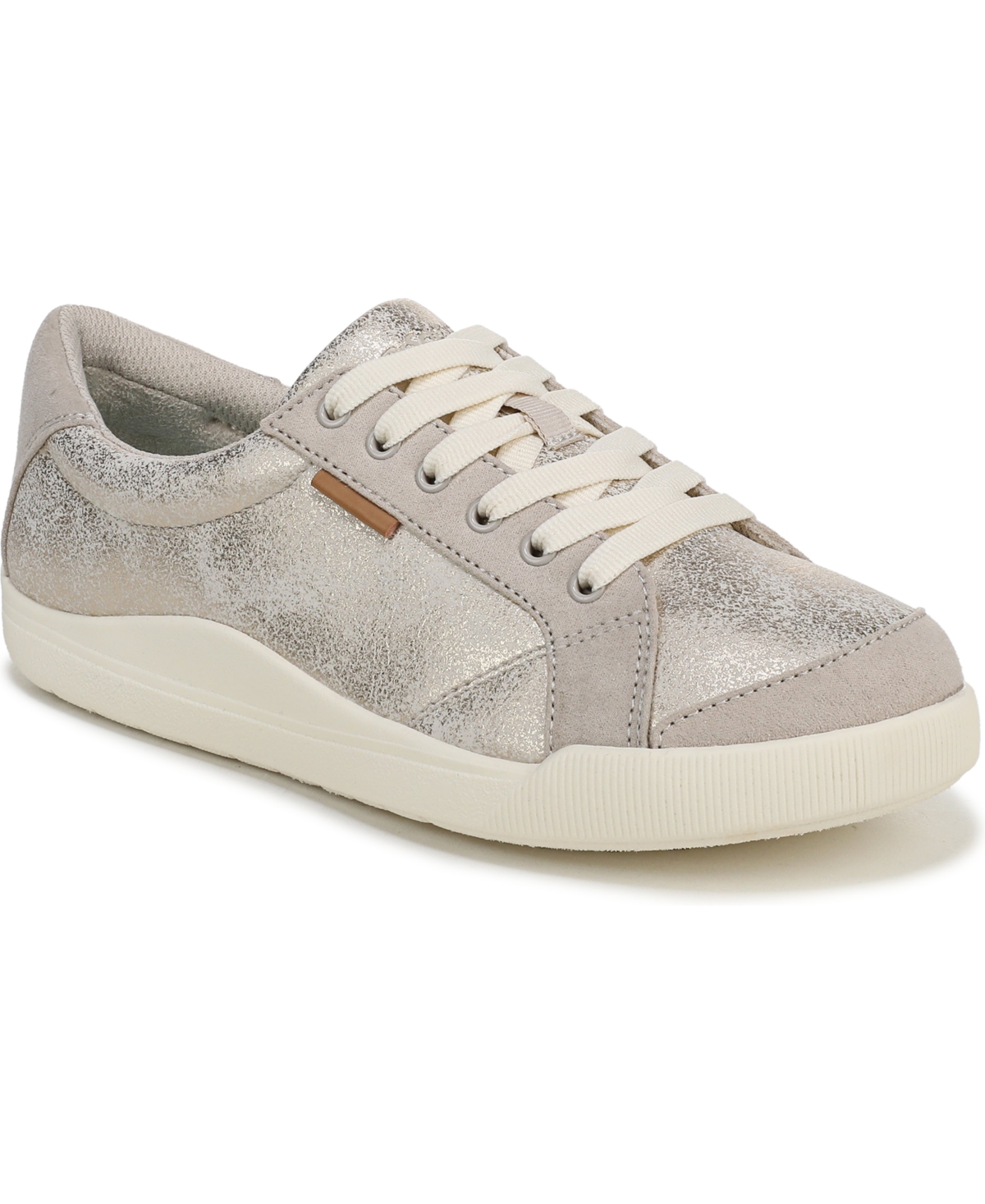 Dr. Scholl’s Women’s Be Bright Lace-Up Shoes – Metallic Grey Faux Leather Dr. Scholl’s Women’s Be Bright Lace-Up Shoes – Metallic Grey Faux Leather