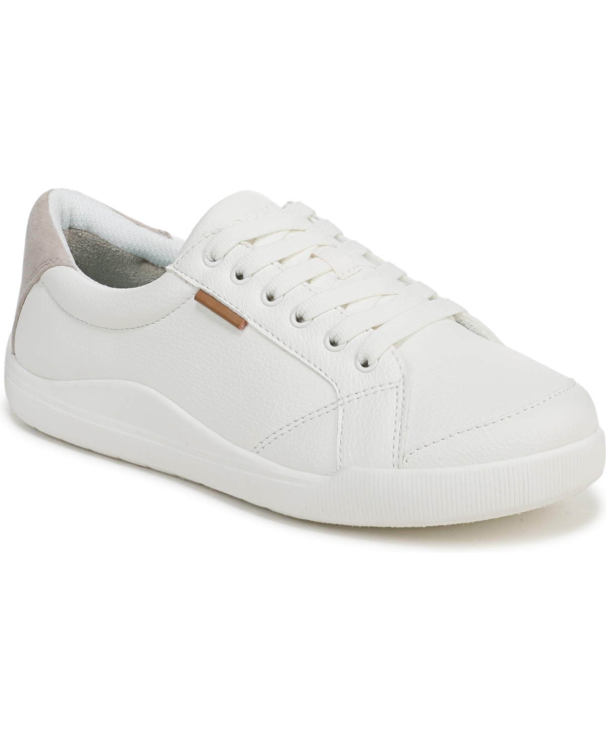 Dr. Scholl’s Women’s Be Bright Lace-Up Shoes – White/Oyster Faux Leather Dr. Scholl’s Women’s Be Bright Lace-Up Shoes – White/Oyster Faux Leather