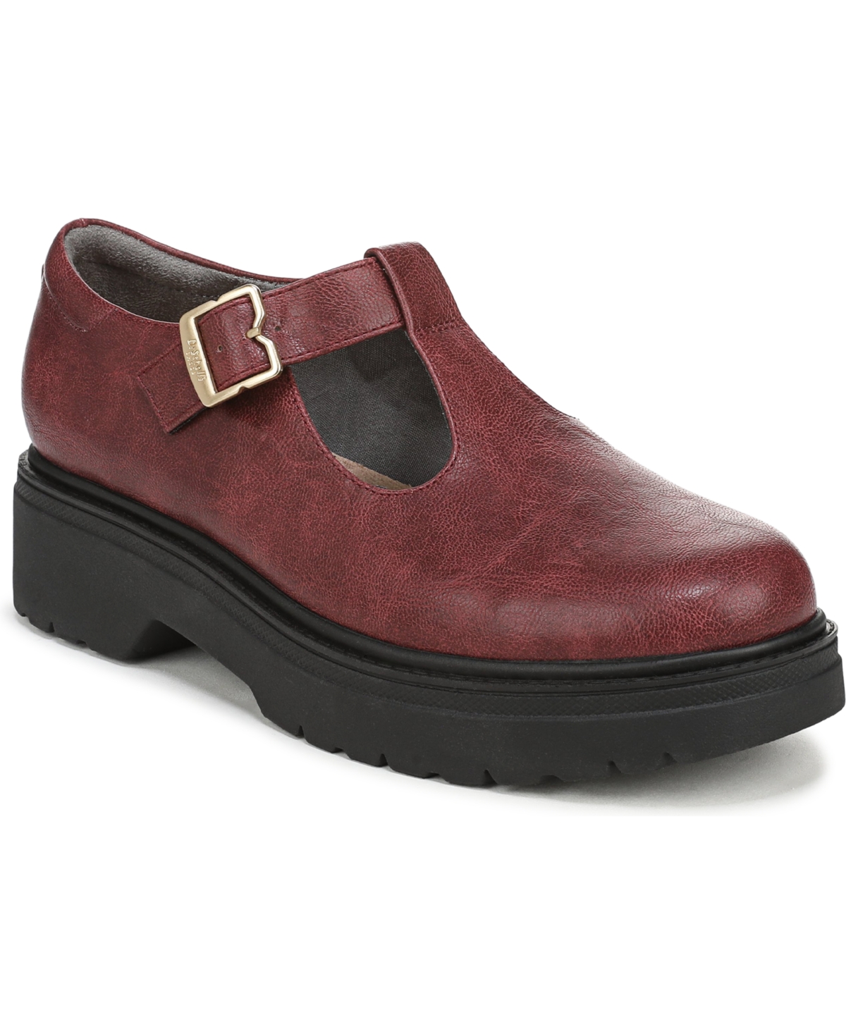 Dr. Scholl’s Women’s Bring It-Jane Platform Mary Jane Shoes – Burgundy Faux Leather Dr. Scholl’s Women’s Bring It-Jane Platform Mary Jane Shoes – Burgundy Faux Leather