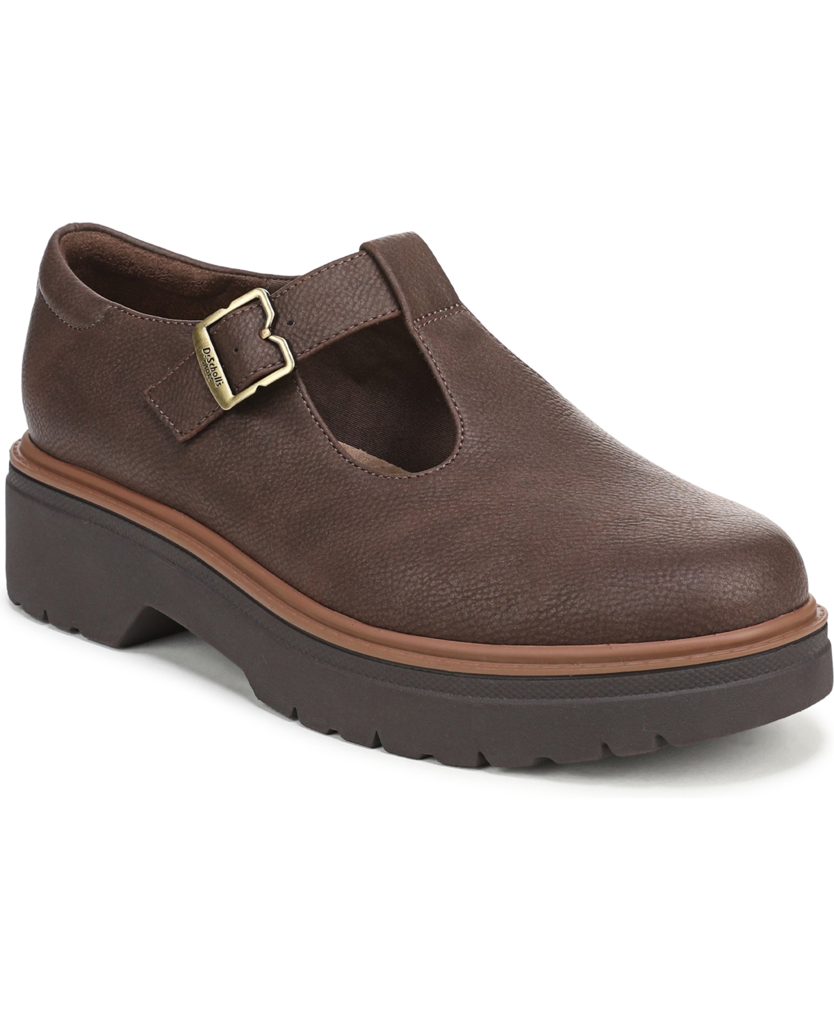 Dr. Scholl’s Women’s Bring It-Jane Platform Mary Jane Shoes – Dark Brown Faux Leather Dr. Scholl’s Women’s Bring It-Jane Platform Mary Jane Shoes – Dark Brown Faux Leather