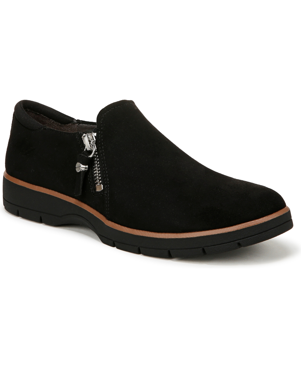 Dr. Scholl’s Women’s Nice Day Now Slip On Shoes – Black Microfiber Dr. Scholl’s Women’s Nice Day Now Slip On Shoes – Black Microfiber