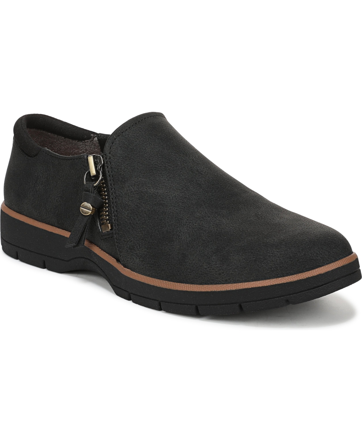 Dr. Scholl’s Women’s Nice Day Now Slip On Shoes – Dusty Black Faux Leather Dr. Scholl’s Women’s Nice Day Now Slip On Shoes – Dusty Black Faux Leather