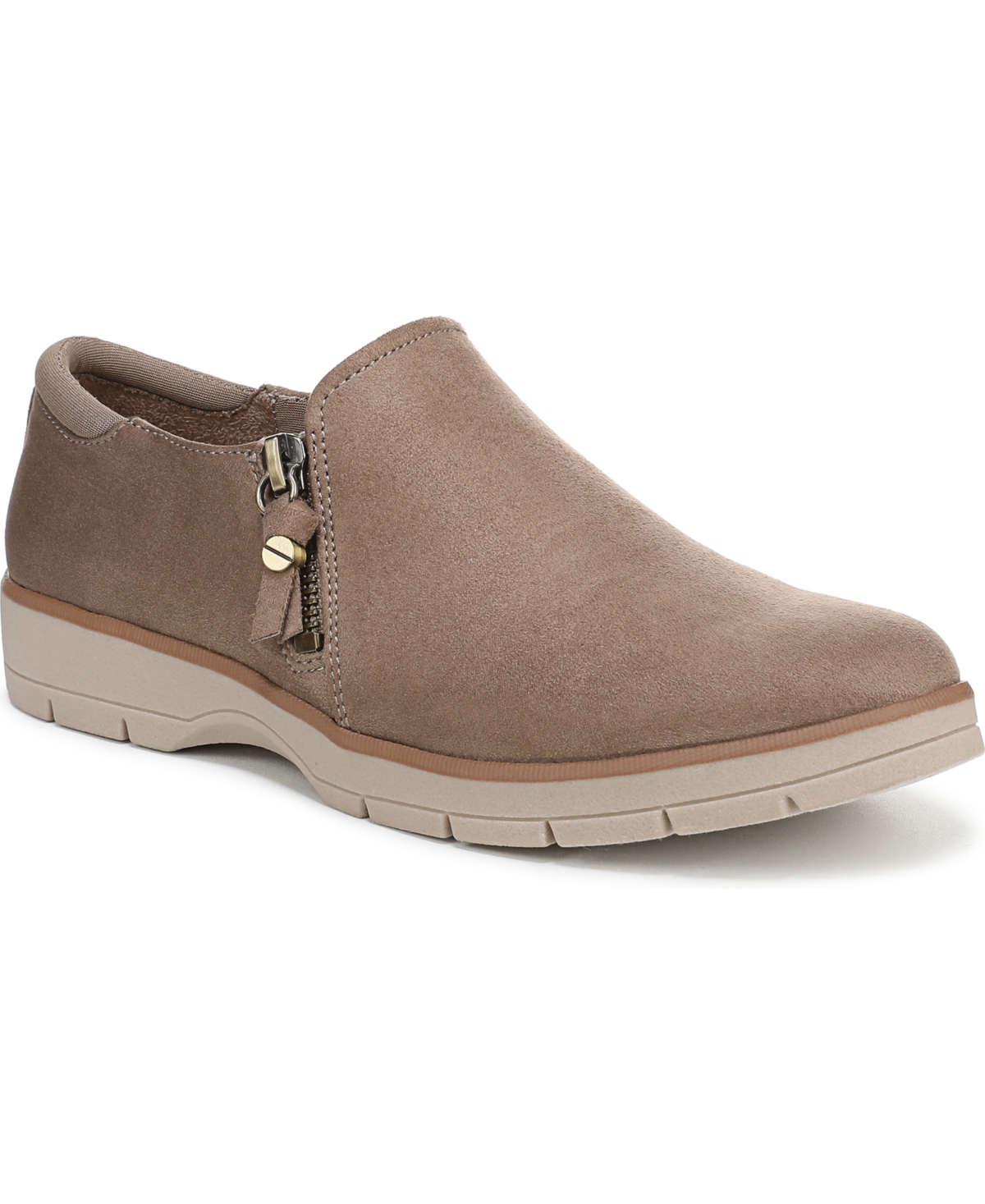 Dr. Scholl’s Women’s Nice Day Now Slip On Shoes – Taupe Microfiber Dr. Scholl’s Women’s Nice Day Now Slip On Shoes – Taupe Microfiber
