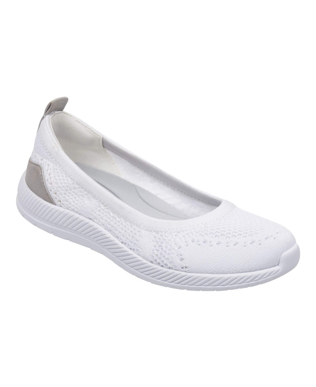 Easy Spirit Women’s Glitz Slip-On Walking Shoe – White