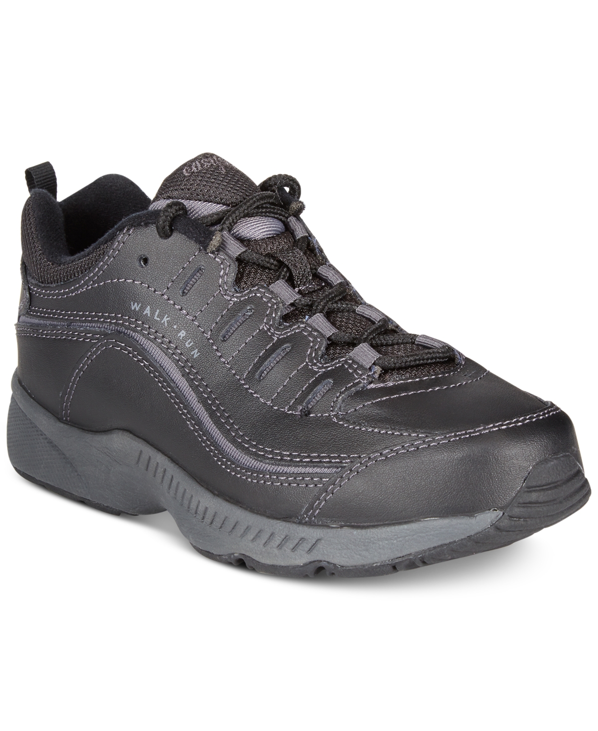 Easy Spirit Women’s Romy Lightweight Easy-On Walking Shoes – Black/Dark Gray Easy Spirit Women’s Romy Lightweight Easy-On Walking Shoes – Black/Dark Gray