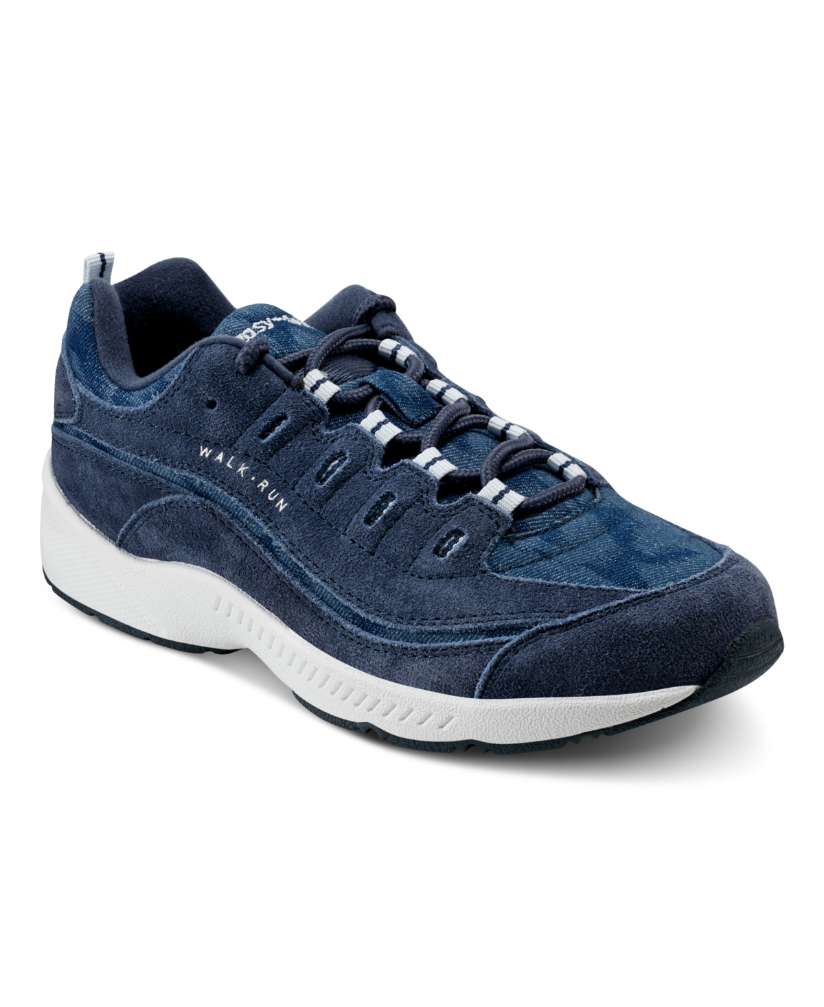 Easy Spirit Women’s Romy Lightweight Easy-On Walking Shoes – Blue Denim/Suede Easy Spirit Women’s Romy Lightweight Easy-On Walking Shoes – Blue Denim/Suede