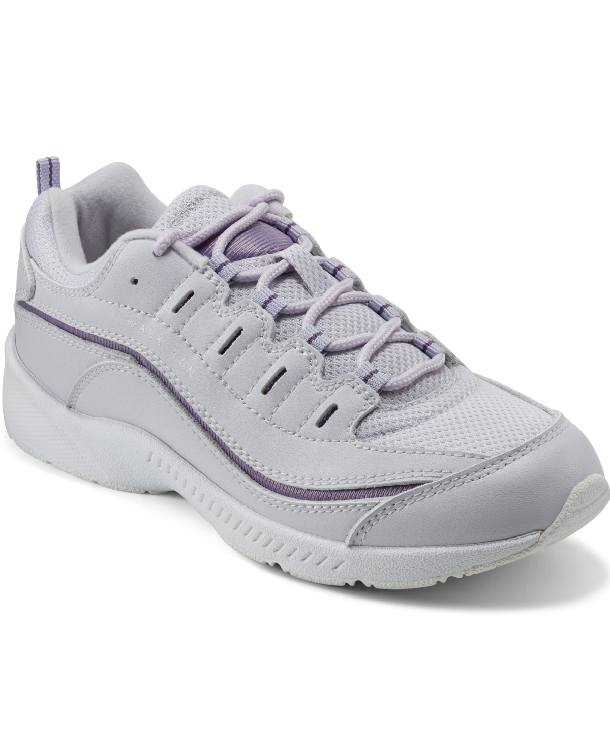 Easy Spirit Women’s Romy Lightweight Easy-On Walking Shoes – Light Lilac Leather