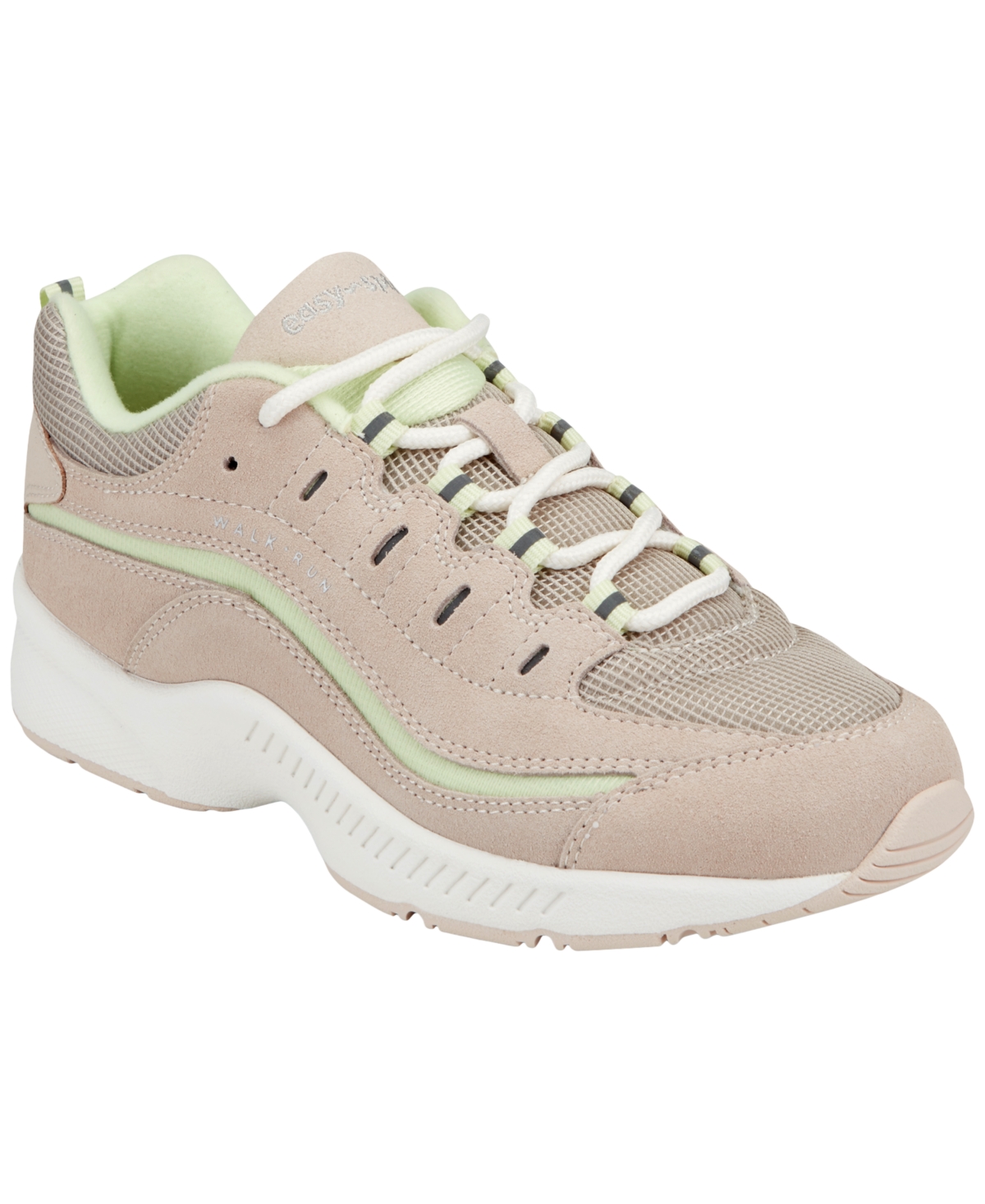 Easy Spirit Women’s Romy Lightweight Easy-On Walking Shoes – Pale Mauve/Light Green Suede Easy Spirit Women’s Romy Lightweight Easy-On Walking Shoes – Pale Mauve/Light Green Suede