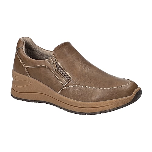 Easy Works By Easy Street Nita Womens Round Closed Toe Slip-On Shoe, 7 Wide, Beige Easy Works By Easy Street Nita Womens Round Closed Toe Slip-On Shoe, 7 Wide, Beige