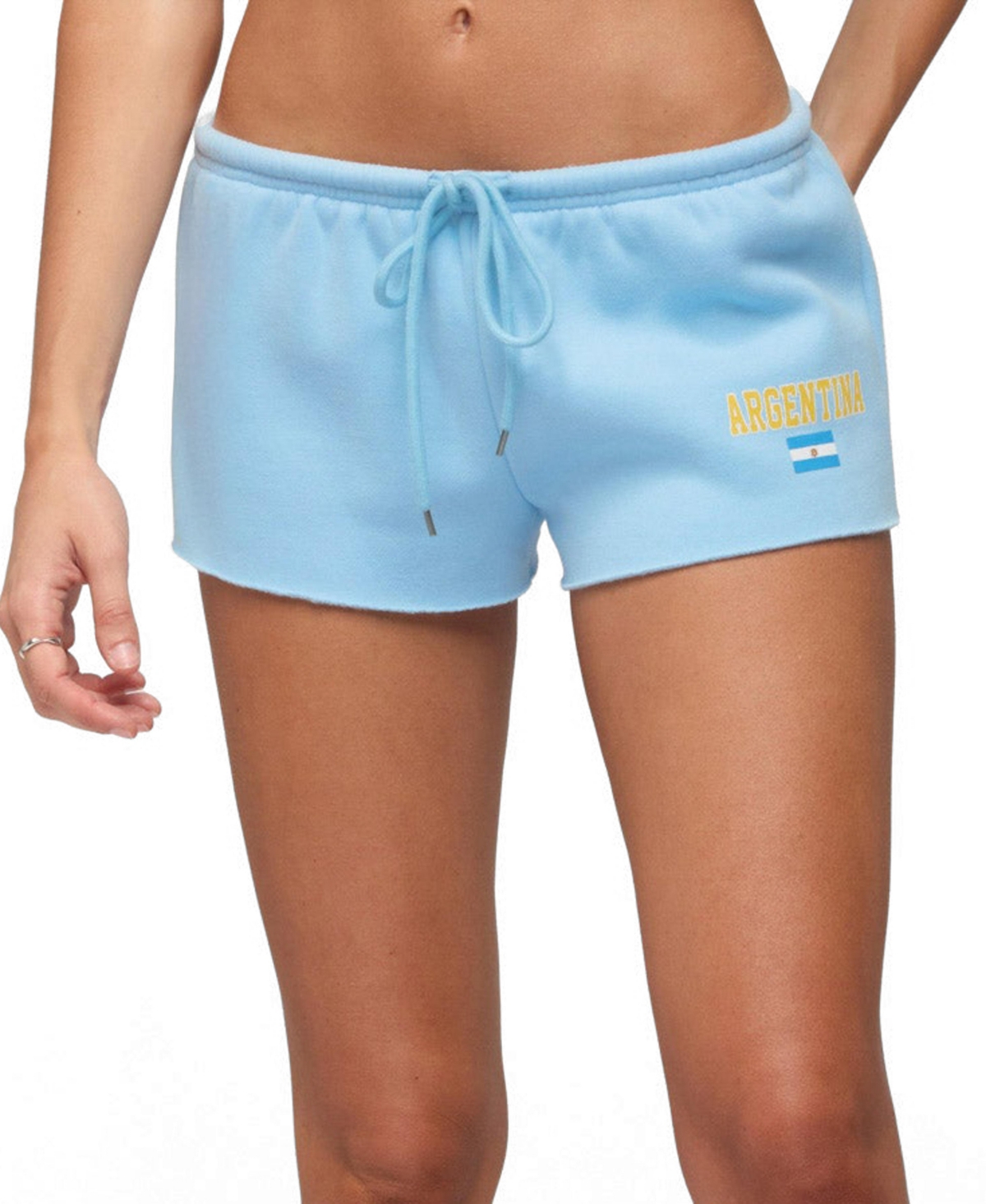 Edikted Women’s Argentina Low Rise Shorts – Light-blue Edikted Women’s Argentina Low Rise Shorts – Light-blue