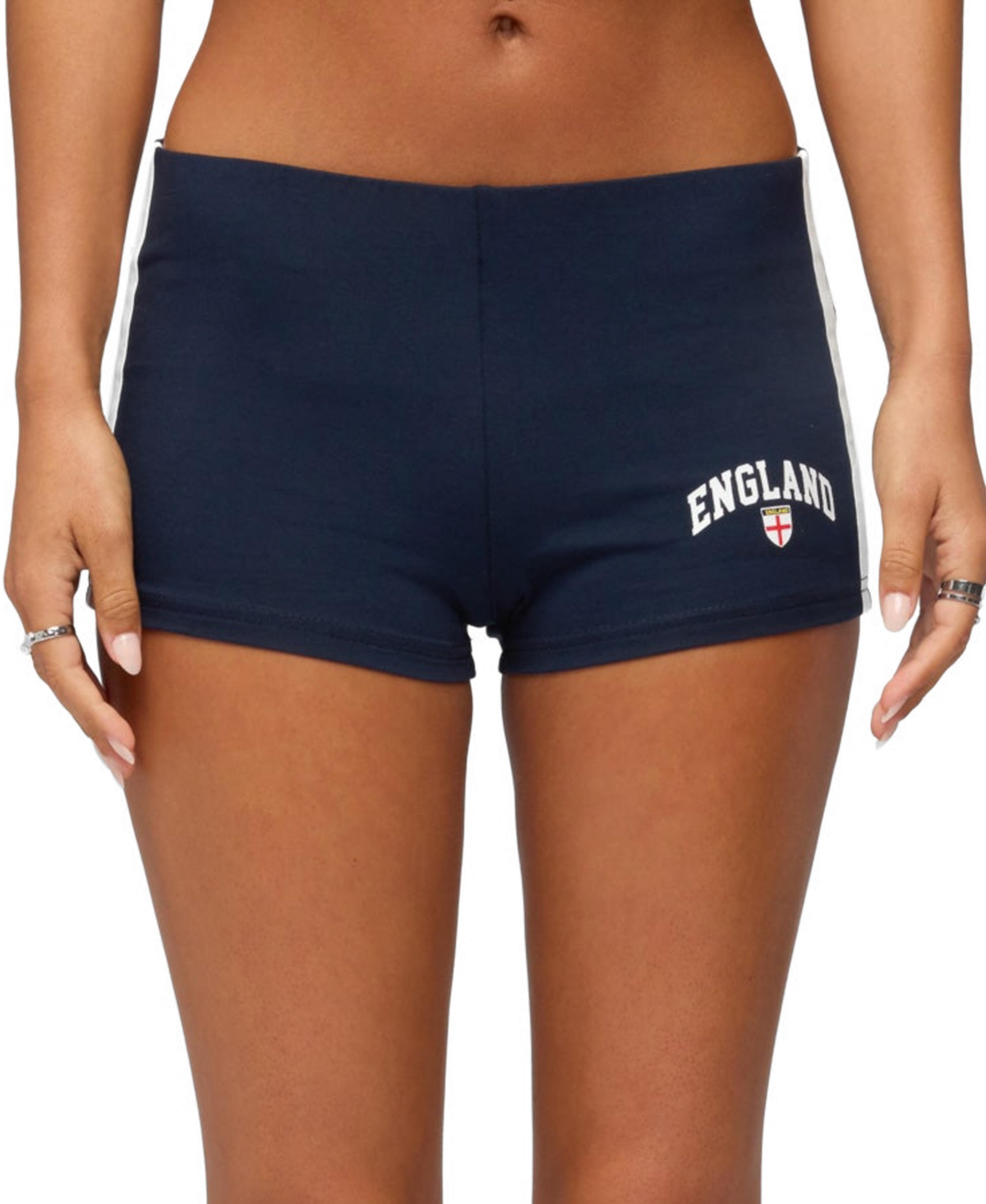 Edikted Women’s England Girl Micro Shorts – Navy Edikted Women’s England Girl Micro Shorts – Navy