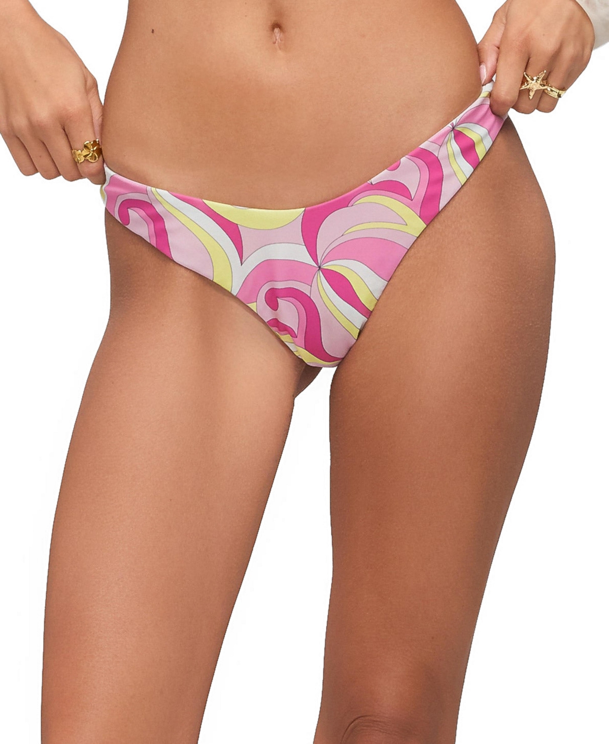Edikted Women’s Meris Abstract Bikini Bottom – Pink Edikted Women’s Meris Abstract Bikini Bottom – Pink