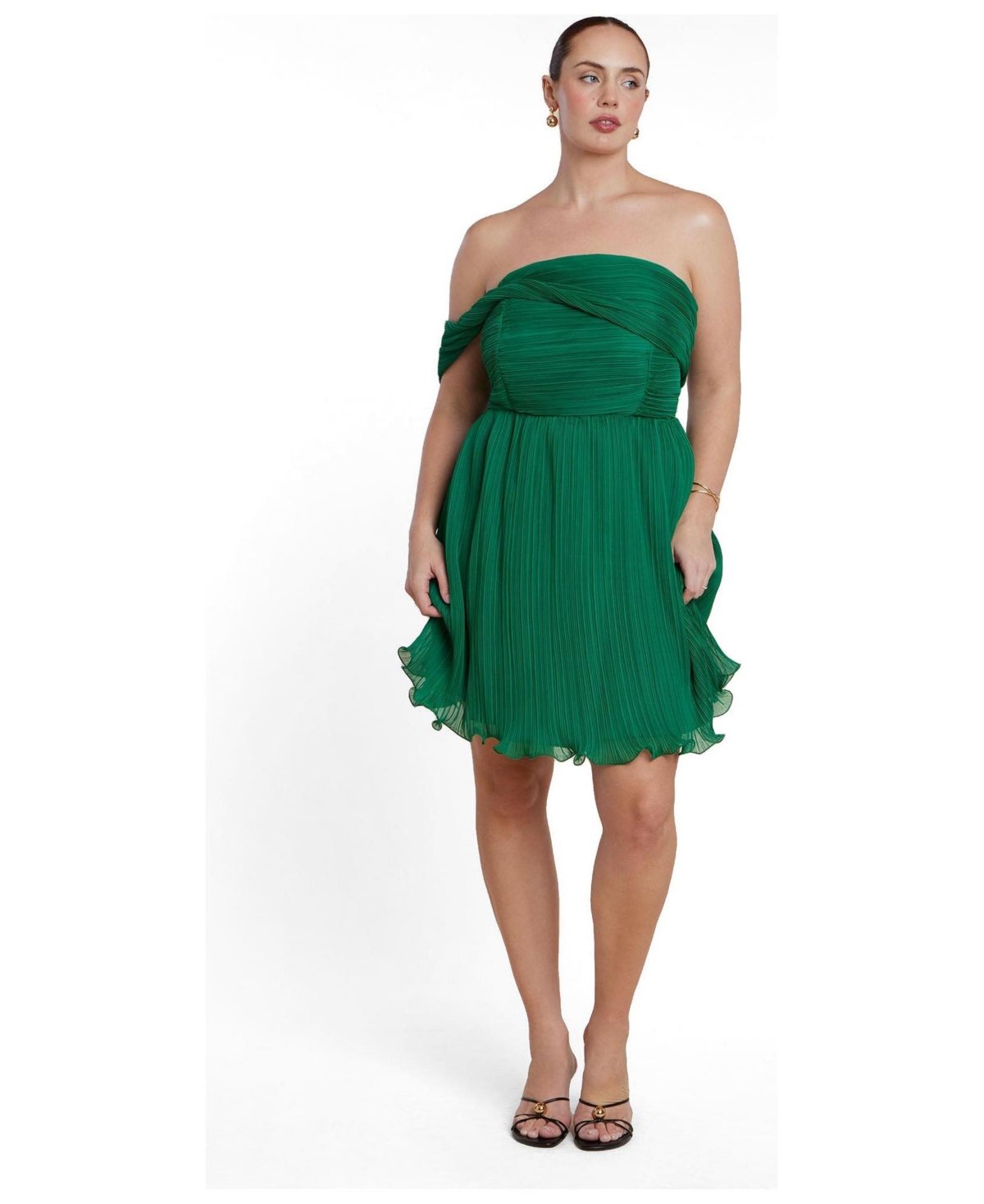 Eloquii Plus Size Strapless Mini Dress with Overlay – Green tambourine Eloquii Plus Size Strapless Mini Dress with Overlay – Green tambourine