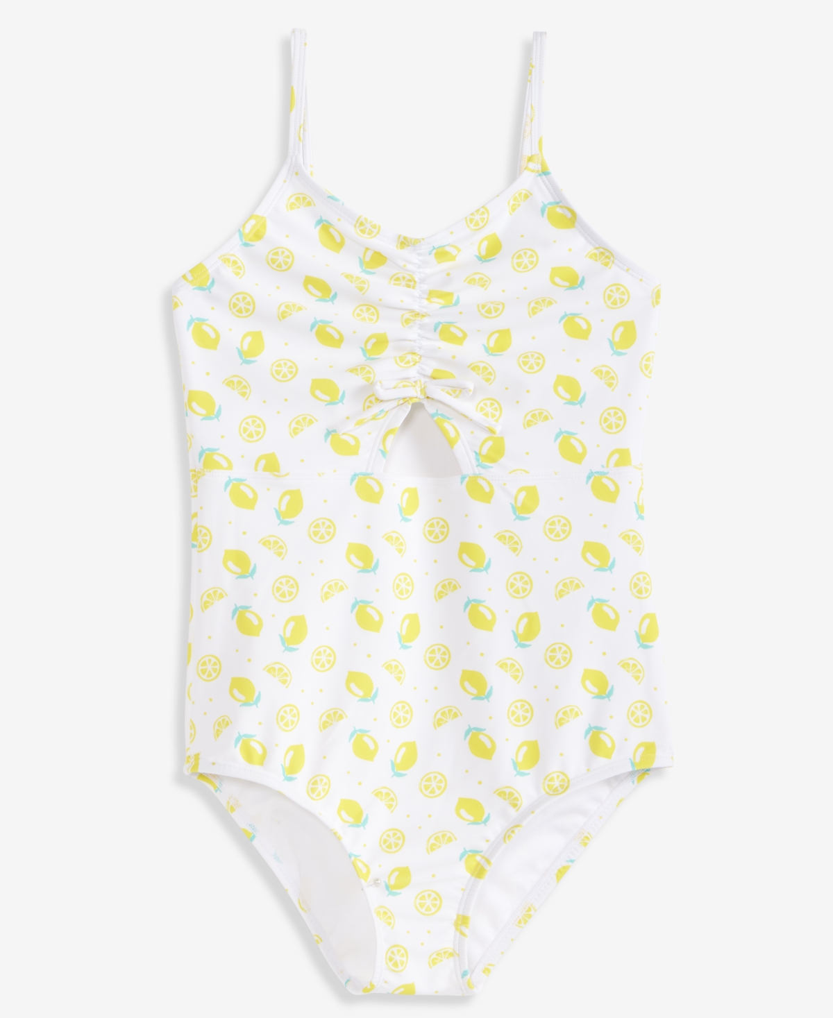 Epic Threads Girls’ Xs-xl Lemon-Print Cutout One-Piece Swimsuit, Macy’s Exclusive – Bright White With Yellow Flowers Epic Threads Girls’ Xs-xl Lemon-Print Cutout One-Piece Swimsuit, Macy’s Exclusive – Bright White With Yellow Flowers