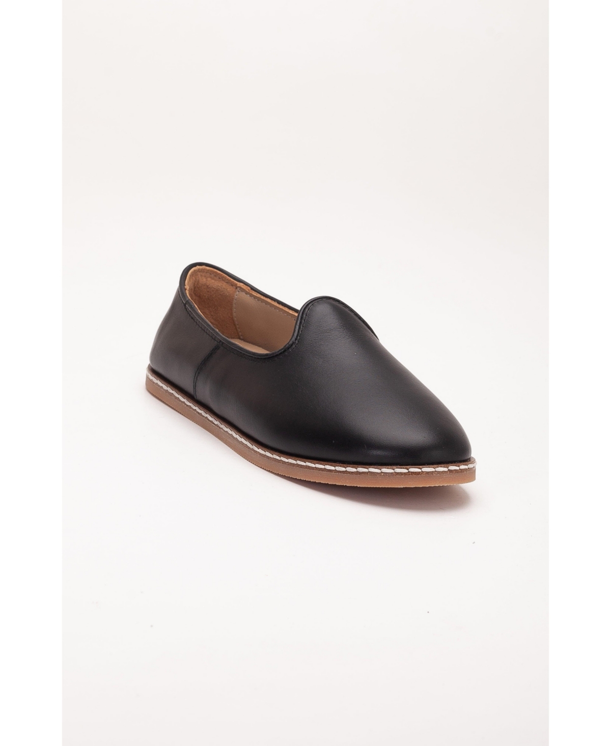 Epilogue Shoes Dalya Leather Slip On Flats (Women) – Black leather Epilogue Shoes Dalya Leather Slip On Flats (Women) – Black leather