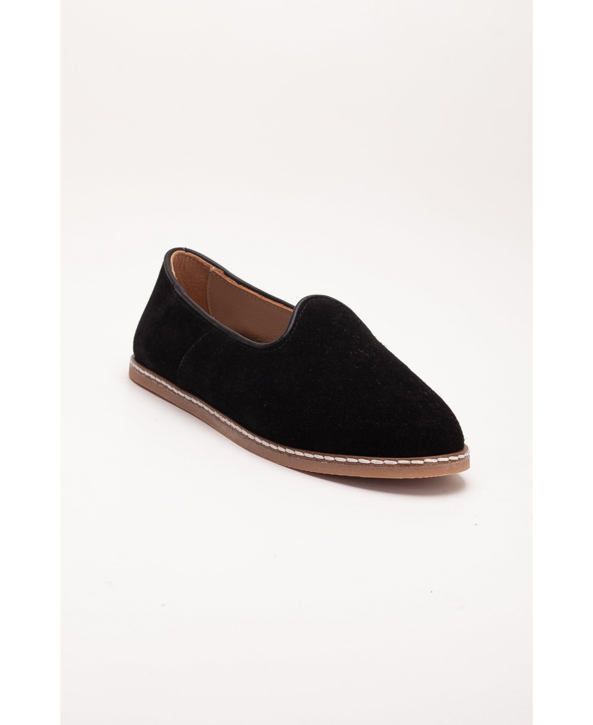 Epilogue Shoes Istanbul Suede Leather Slip On Flats (Women) – Black suede leather Epilogue Shoes Istanbul Suede Leather Slip On Flats (Women) – Black suede leather