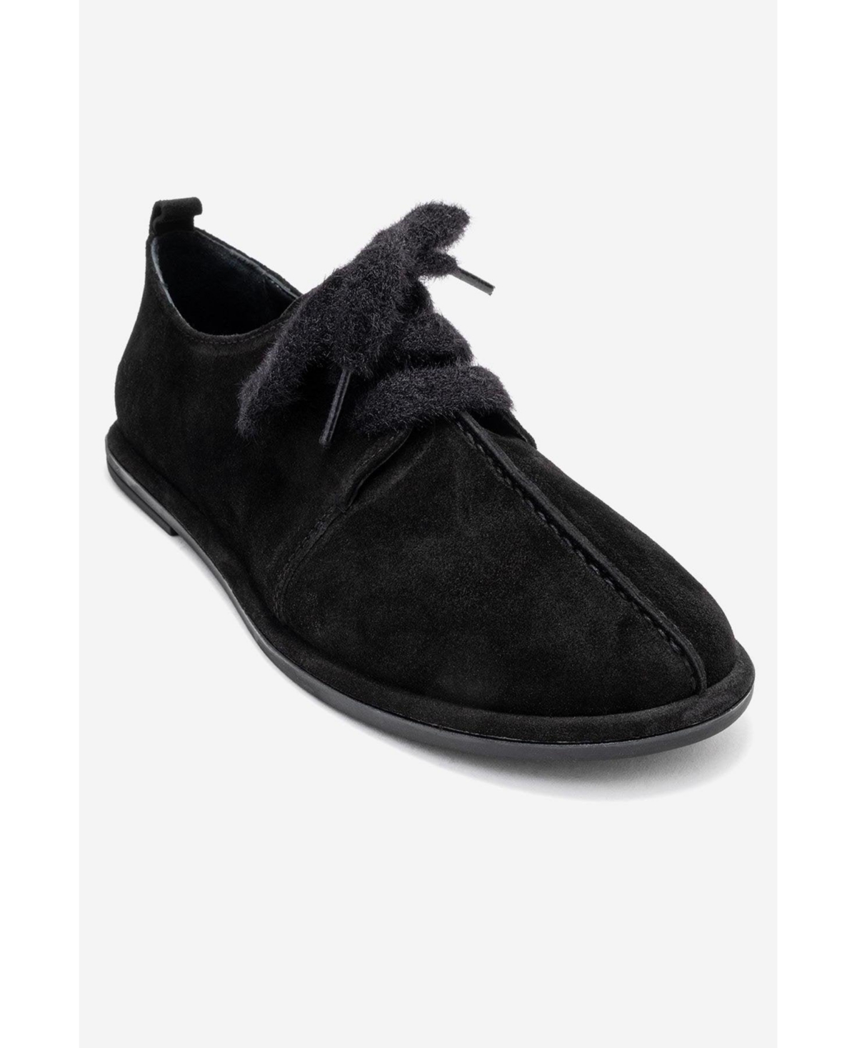 Forever & Always Shoes Denora Leather Lace Up Shoes – Black suede leather Forever & Always Shoes Denora Leather Lace Up Shoes – Black suede leather