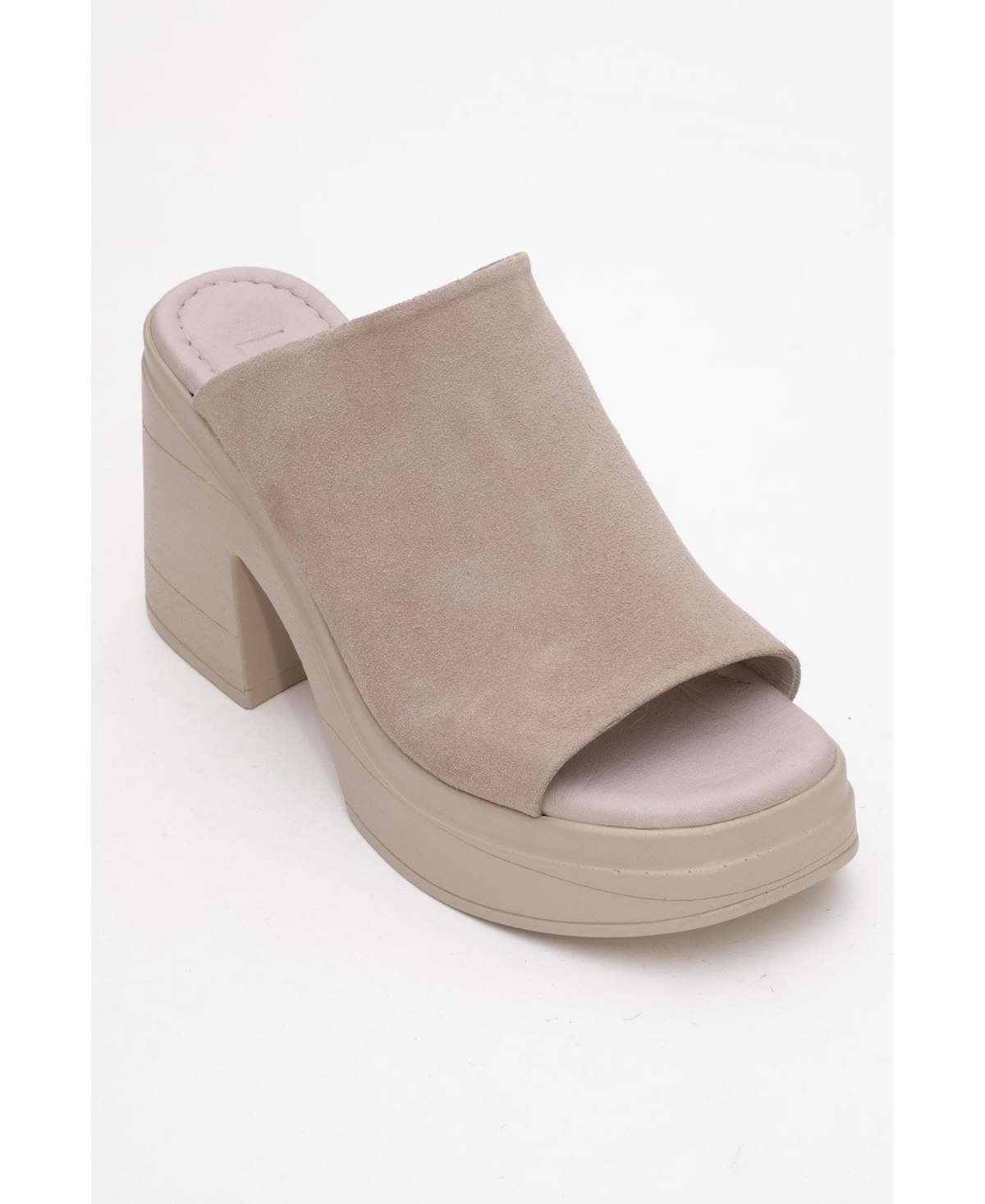 Forever & Always Shoes Nola Leather Platform Mules (Women) – Dark beige suede leather Forever & Always Shoes Nola Leather Platform Mules (Women) – Dark beige suede leather