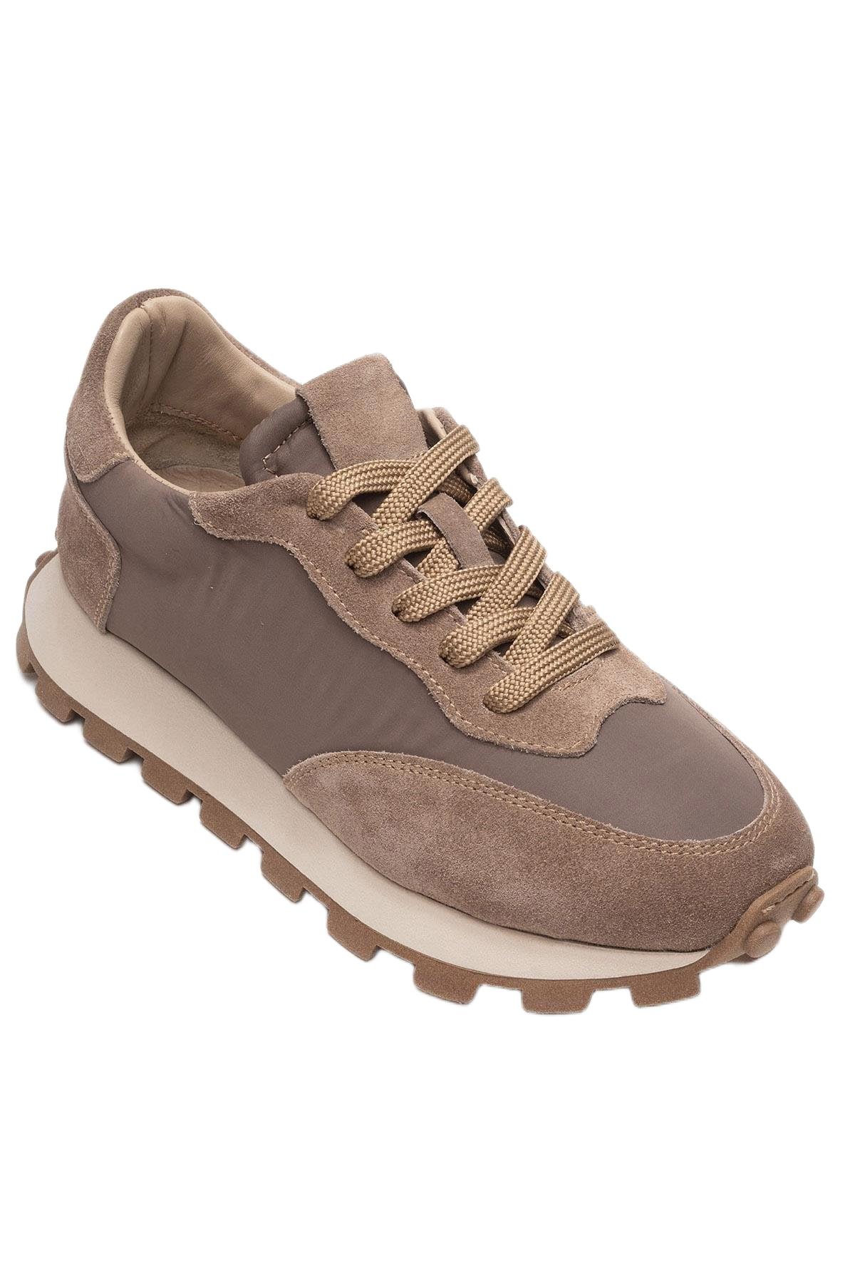 Forever & Always Shoes Women’s Amanda Leather Sneakers – Light brown leather