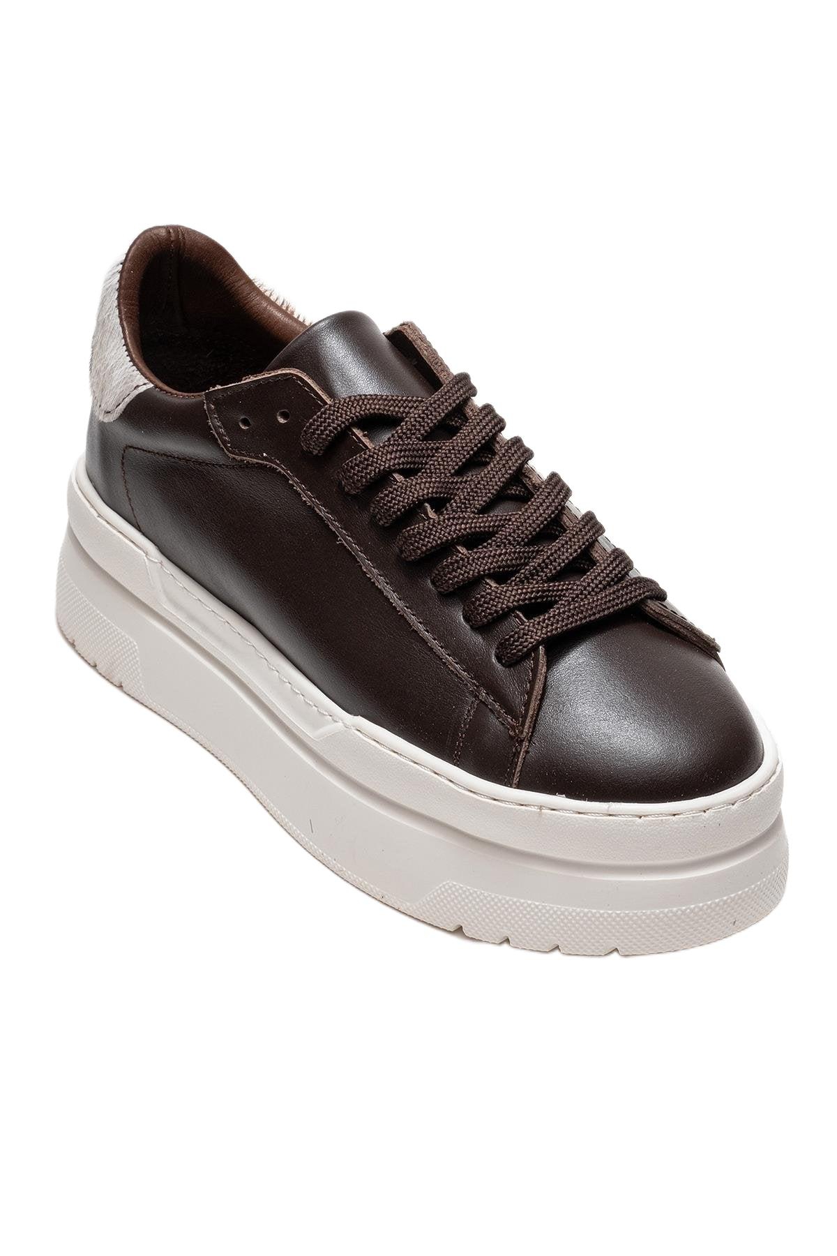 Forever & Always Shoes Women’s Anabel Leather Platform Sneakers – Brown leather Forever & Always Shoes Women’s Anabel Leather Platform Sneakers – Brown leather