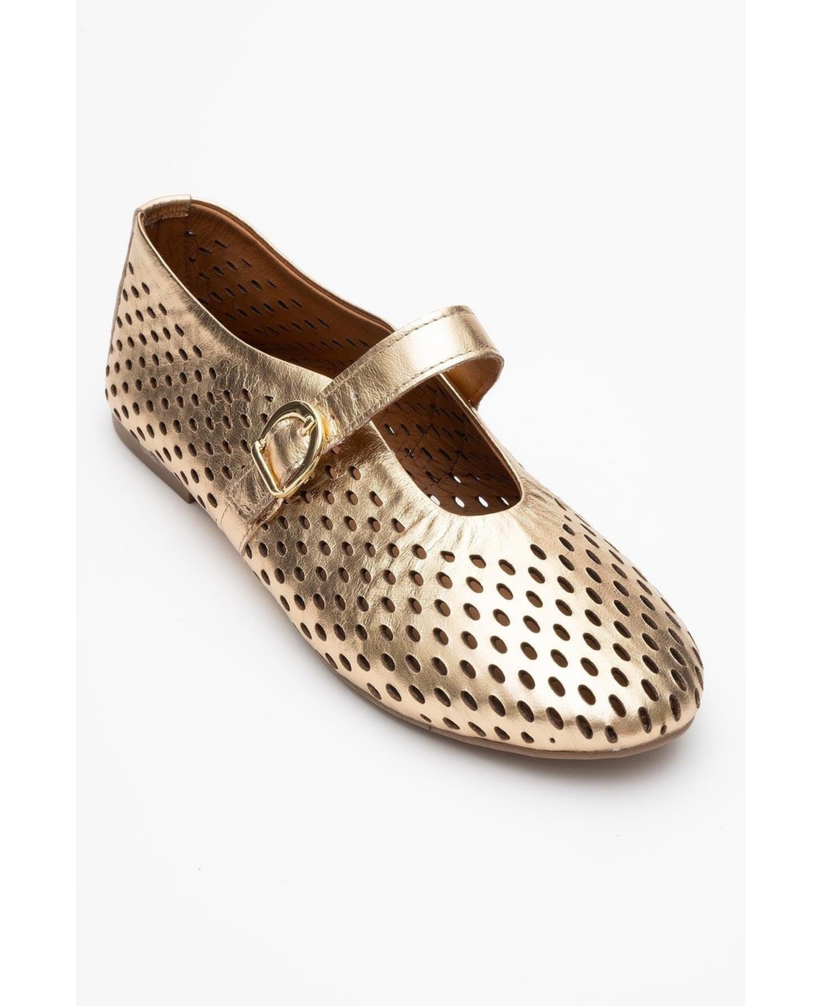 Forever & Always Shoes Women’s Arian Leather Ballet Flat – Gold leather Forever & Always Shoes Women’s Arian Leather Ballet Flat – Gold leather