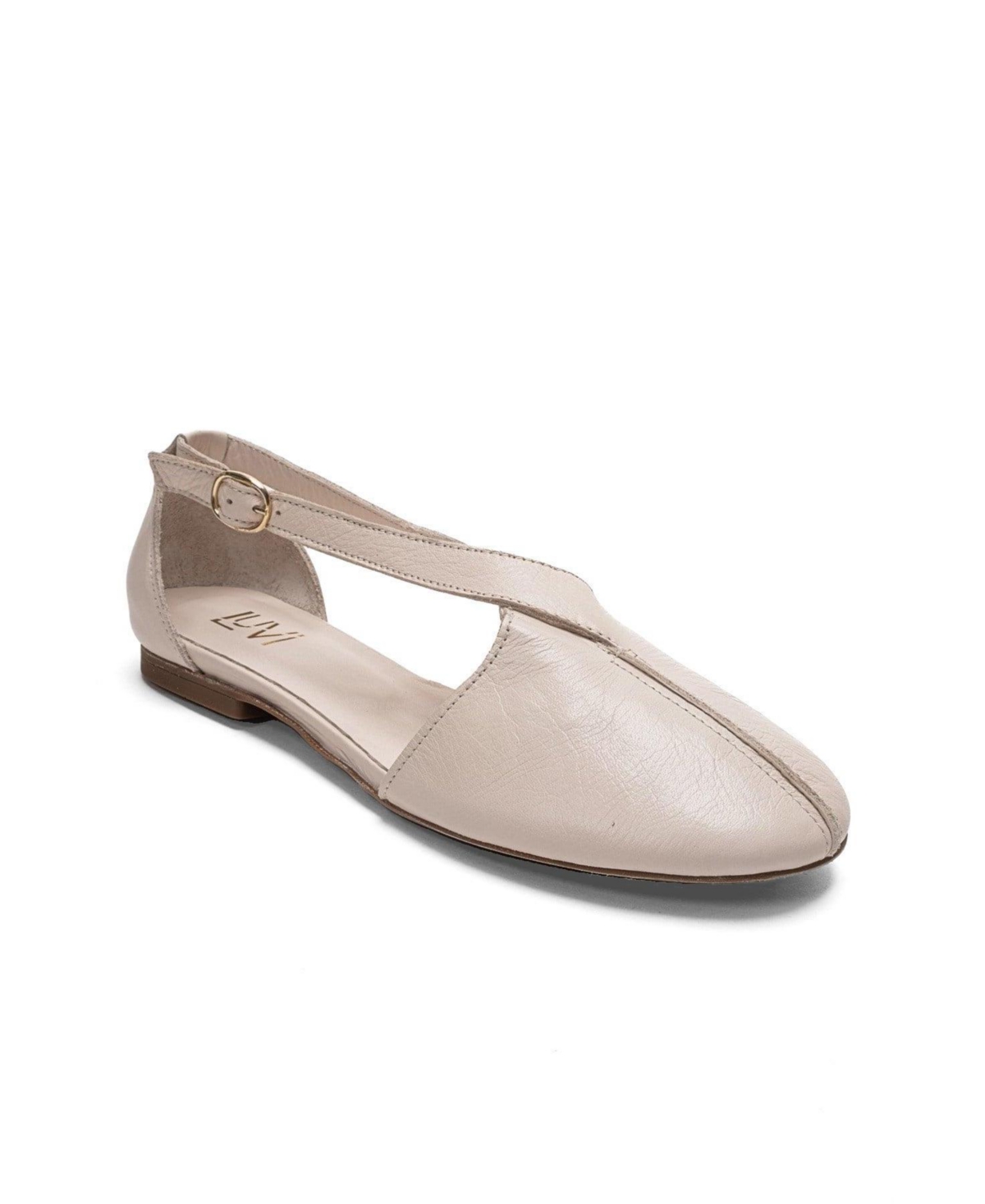 Forever & Always Shoes Women’s Fable Leather Side Cut Ballet Flat – Beige Forever & Always Shoes Women’s Fable Leather Side Cut Ballet Flat – Beige