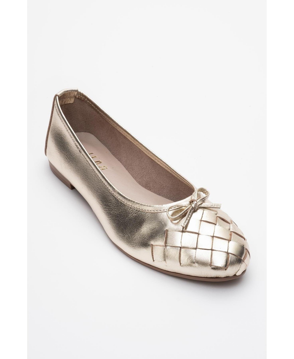Forever & Always Shoes Women’s Nopos Leather Cap Toe Ballet Flat – Gold Forever & Always Shoes Women’s Nopos Leather Cap Toe Ballet Flat – Gold