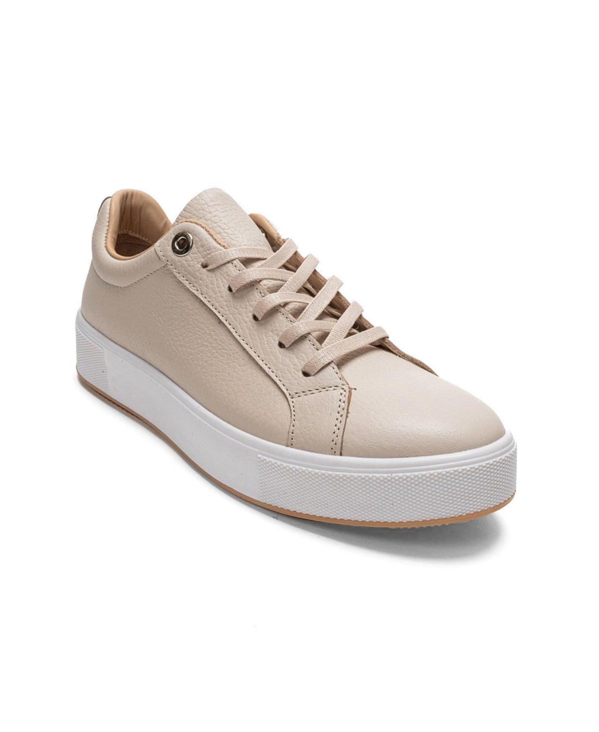 Forever & Always Shoes Women’s Pallen Leather Casual Sneaker – Beige