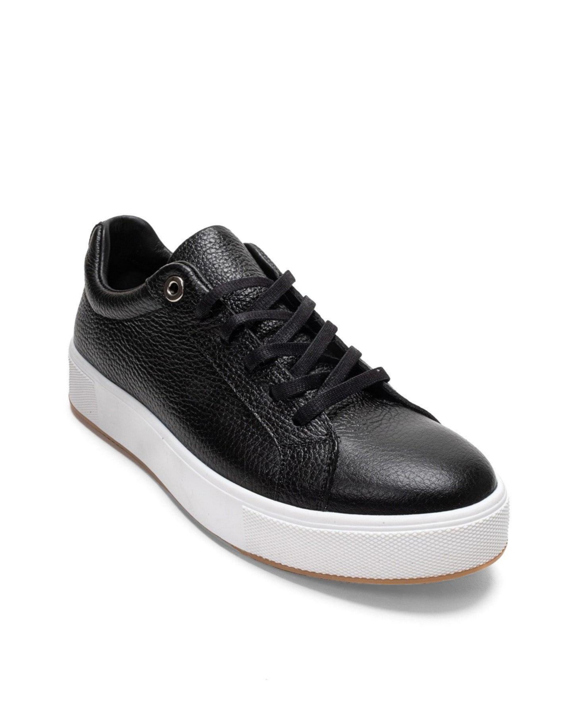 Forever & Always Shoes Women’s Pallen Leather Casual Sneaker – Black