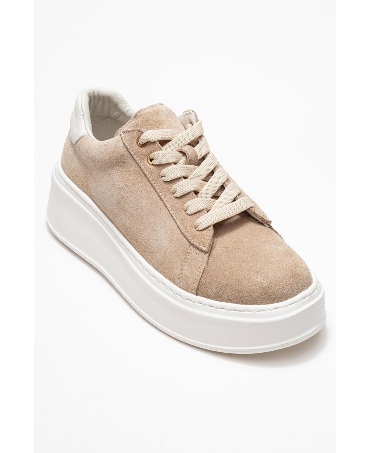 Forever & Always Shoes Women’s Paloma Leather Sneaker – Beige suede Forever & Always Shoes Women’s Paloma Leather Sneaker – Beige suede