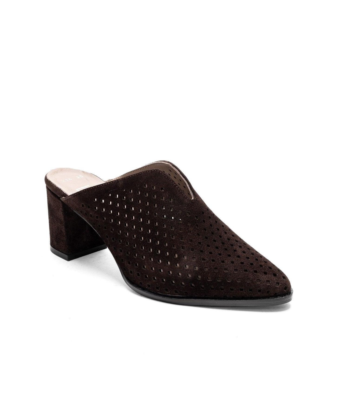 Forever & Always Shoes Women’s Toen Leather Block Heel Mule – Brown suede Forever & Always Shoes Women’s Toen Leather Block Heel Mule – Brown suede