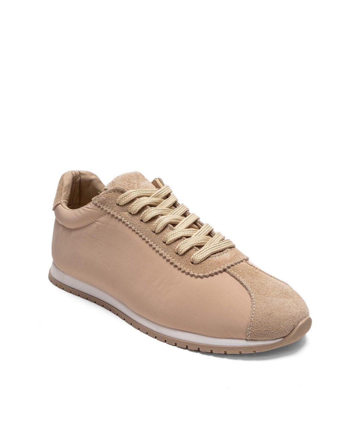 Forever & Always Shoes Women’s Unica Leather Sport Sneaker – Beige