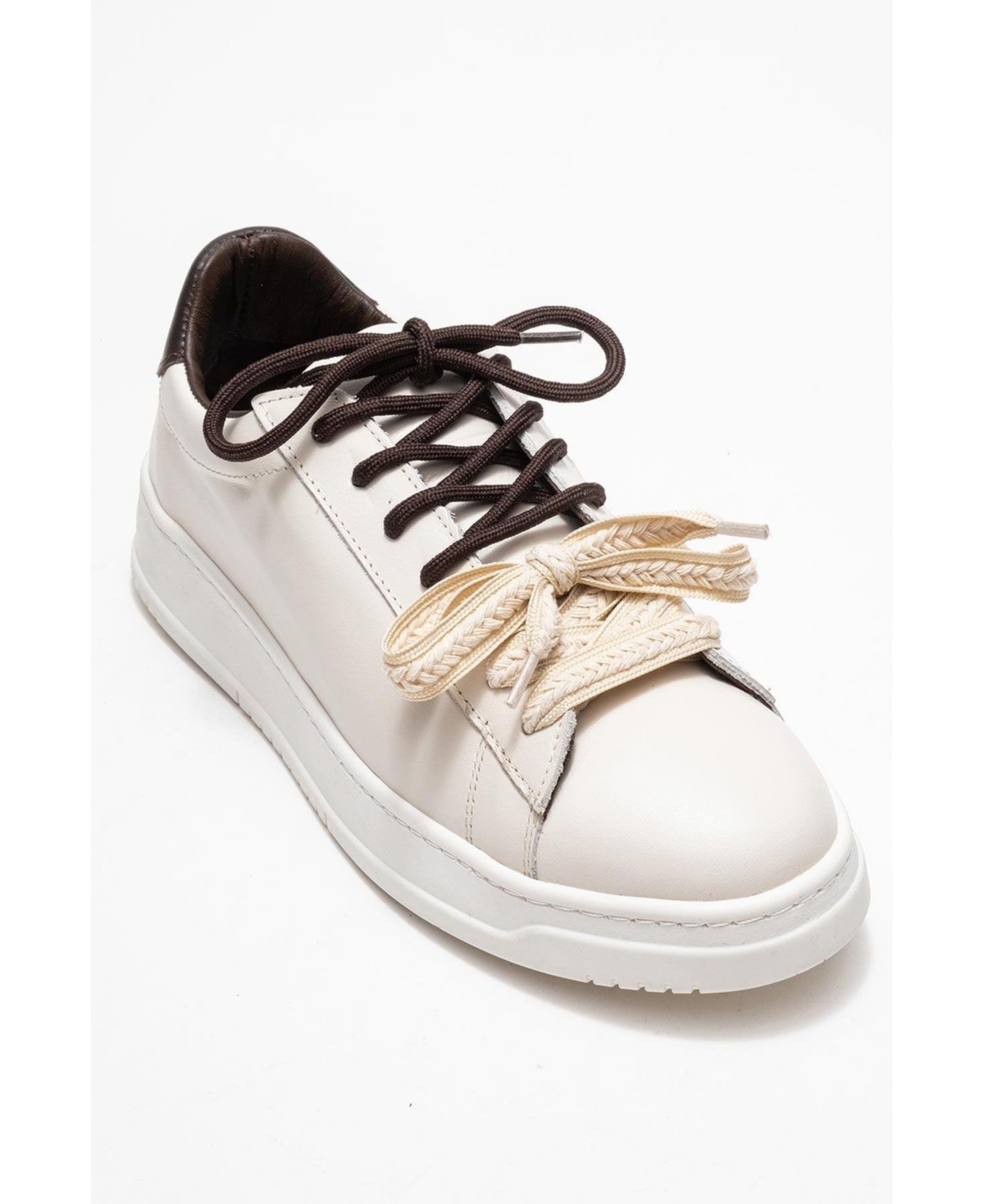 Forever & Always Shoes Women’s Warron Leather Sneakers – Beige leather Forever & Always Shoes Women’s Warron Leather Sneakers – Beige leather