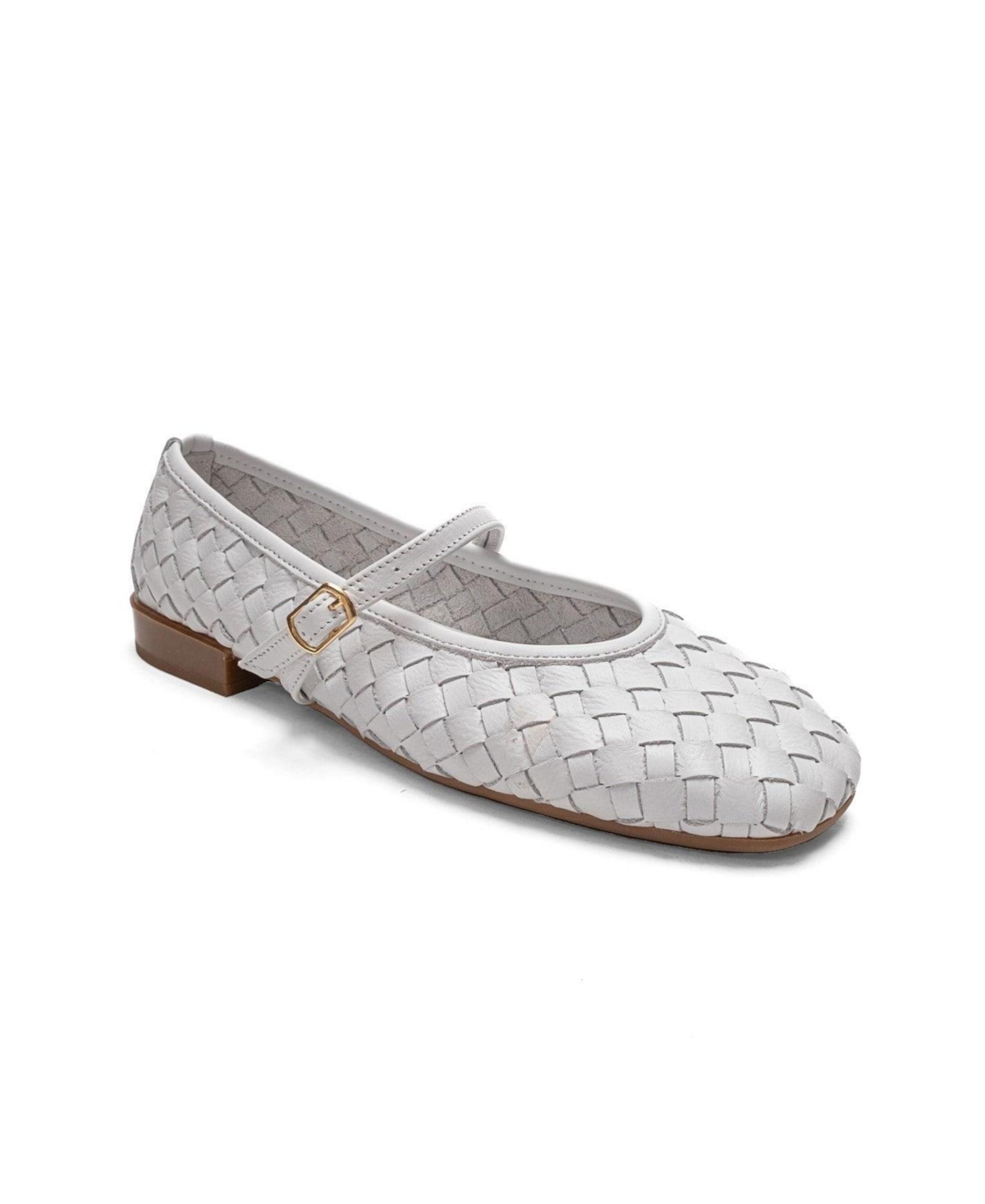 Forever & Always Shoes Women’s Yevora Leather Woven Strap Ballet Flat – White Forever & Always Shoes Women’s Yevora Leather Woven Strap Ballet Flat – White