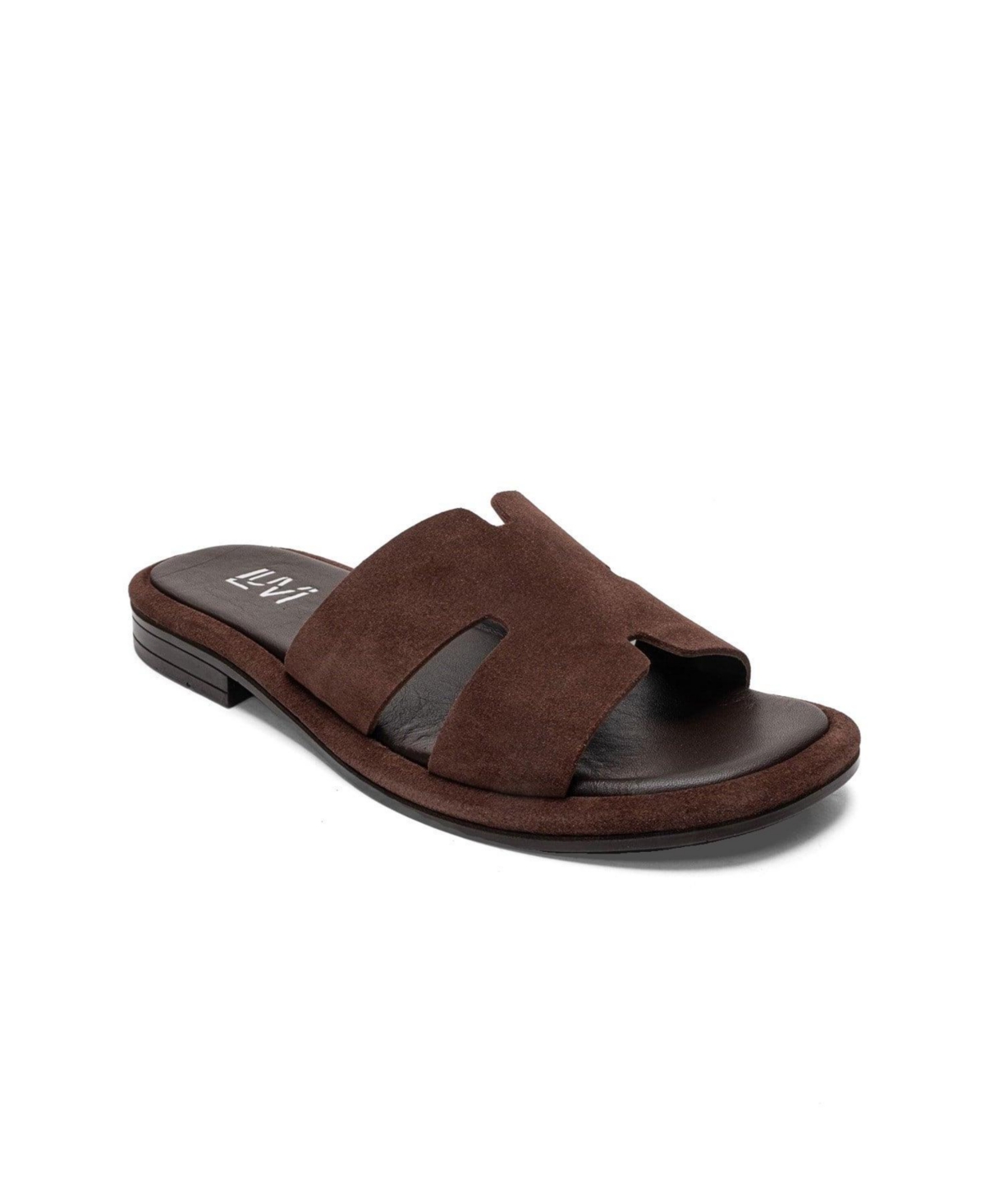 Forever & Always Women’s Shoes Brio Leather Slide – Brown suede