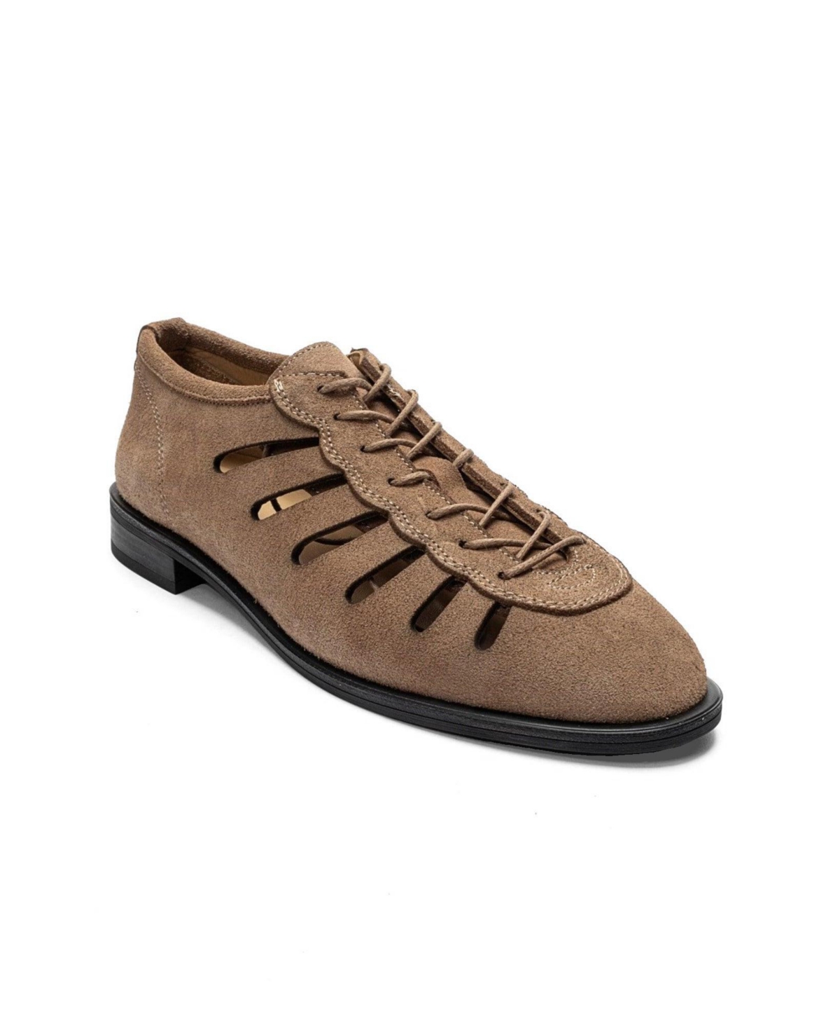Forever and Always Shoes Women’s Astron Leather Casual Lace Up Shoes – Cognac suede