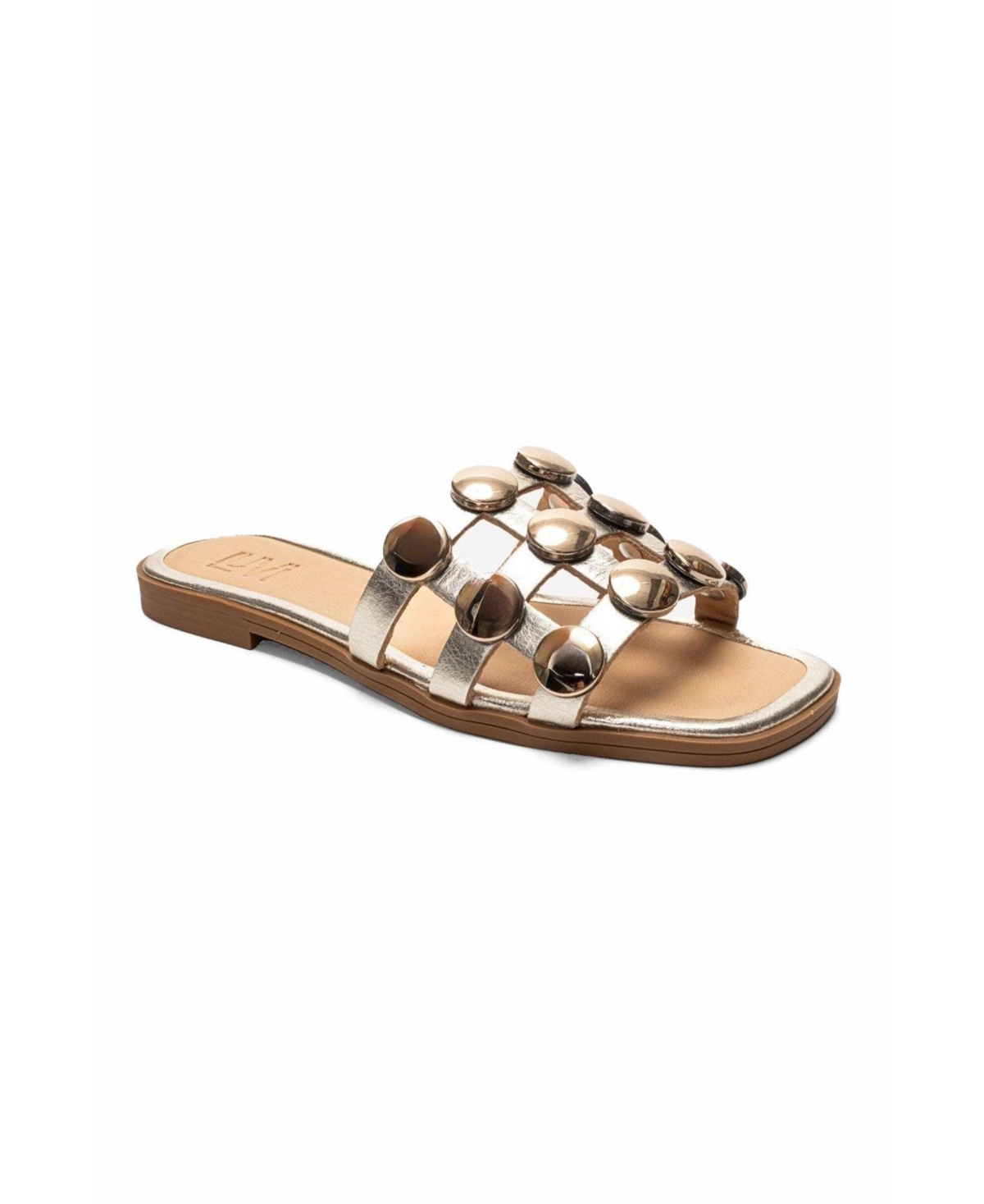 Forever and Always Shoes Women’s Bareon Leather Slippers – Gold Forever and Always Shoes Women’s Bareon Leather Slippers – Gold