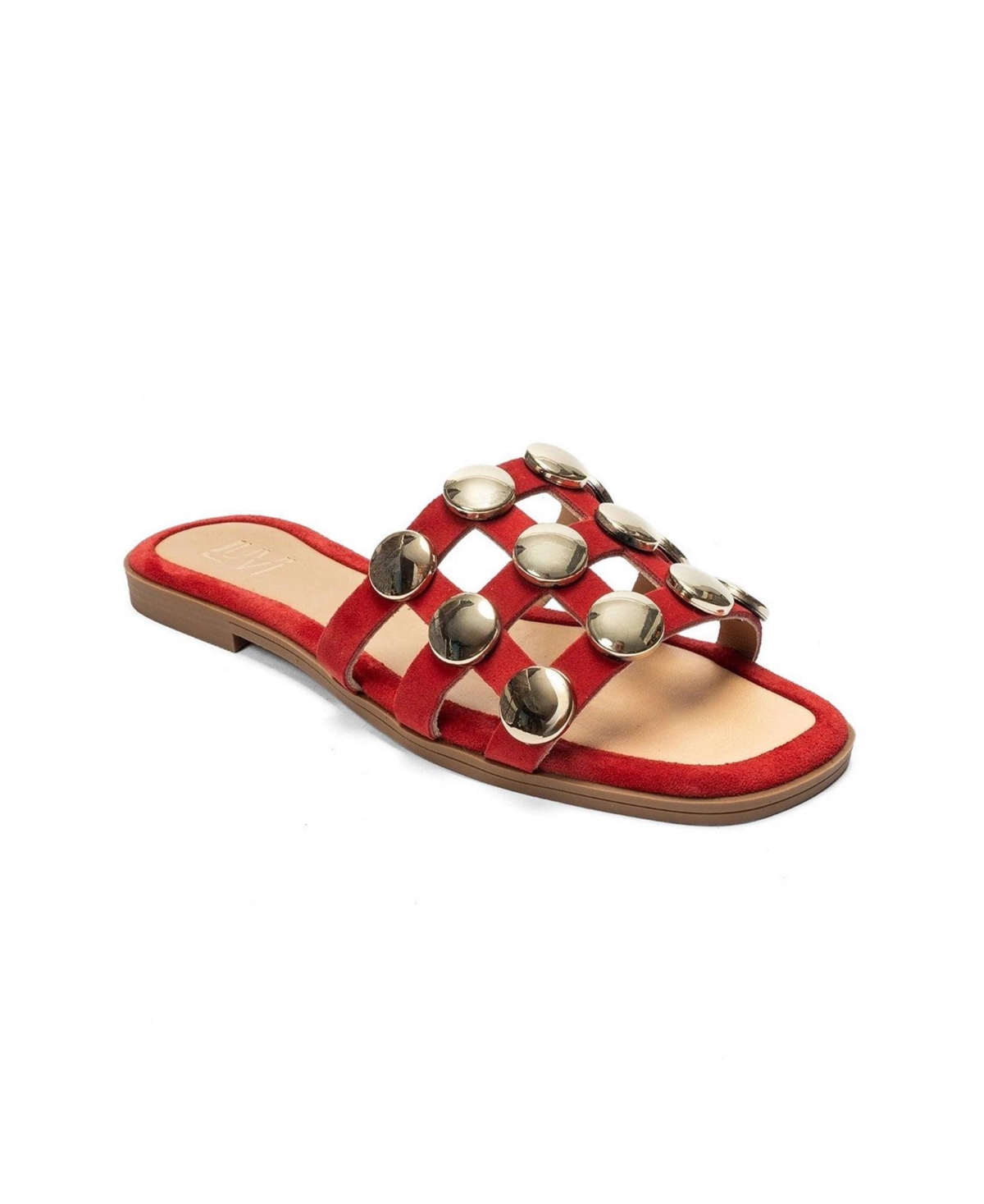 Forever and Always Shoes Women’s Bareon Leather Slippers – Red suede Forever and Always Shoes Women’s Bareon Leather Slippers – Red suede