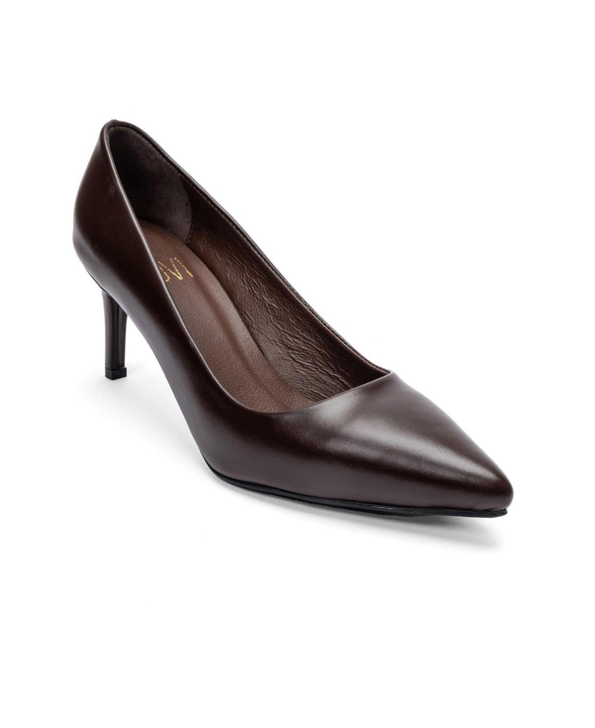 Forever and Always Shoes Women’s Clyde Leather Stiletto Pointed Toe Pump – Brown Forever and Always Shoes Women’s Clyde Leather Stiletto Pointed Toe Pump – Brown