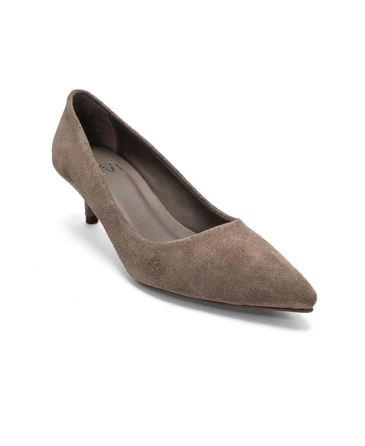 Forever and Always Shoes Women’s Jalen Leather Stiletto Pump – Mink suede